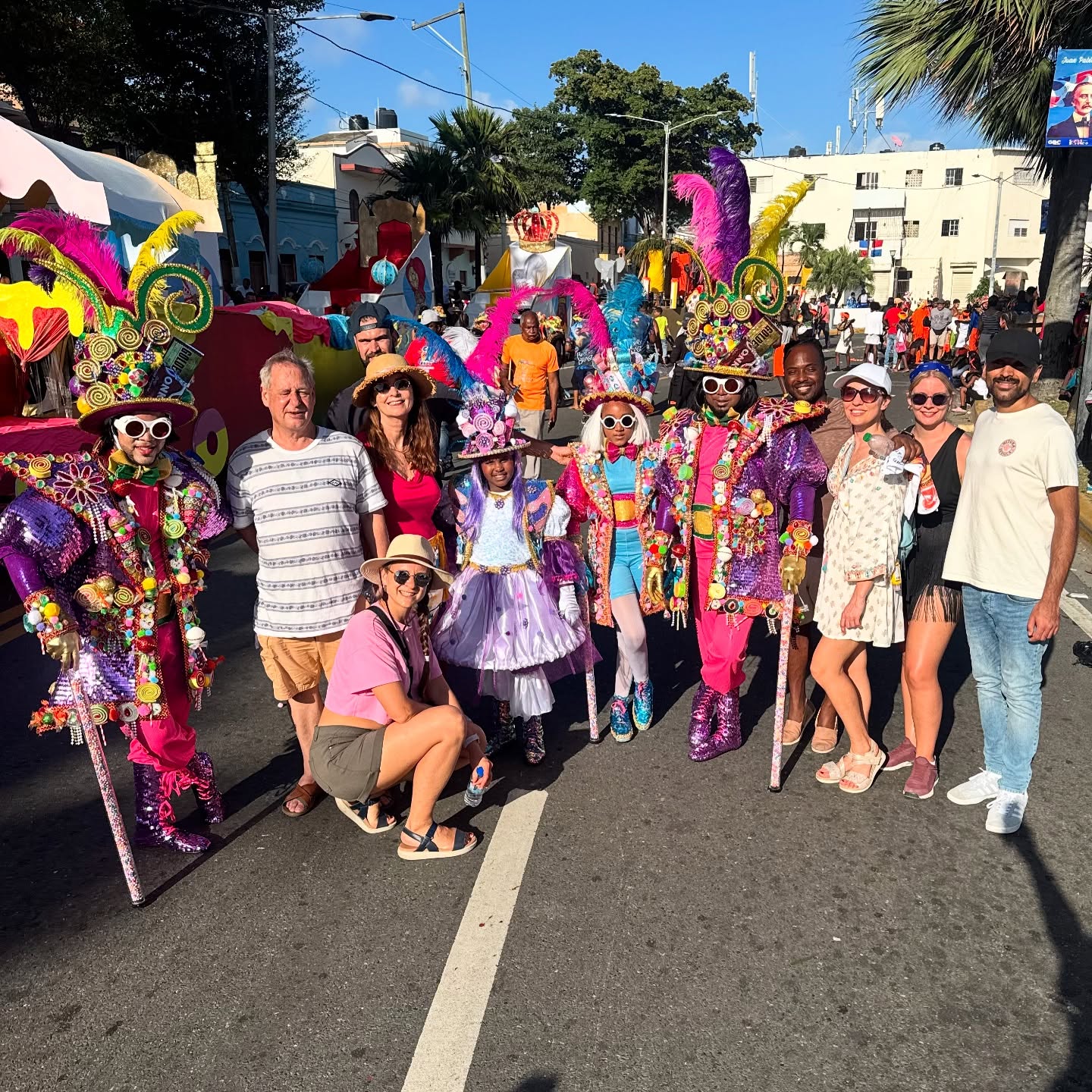 Visiting the Dominican Carnival is always an unforgettable experience for BailaMar participants!
Every February, our group dives into the vibrant celebration of the Santo Domingo Carnival!
From traditional characters like devils and symbolic animals to wildly creative costumes and stunning installations, the streets come alive with color, culture, and pure Caribbean energy!
Don’t hesitate to join us next year!
#BailaMarExperience #DominicanCarnival #SantoDomingoCarnival #CultureTrip