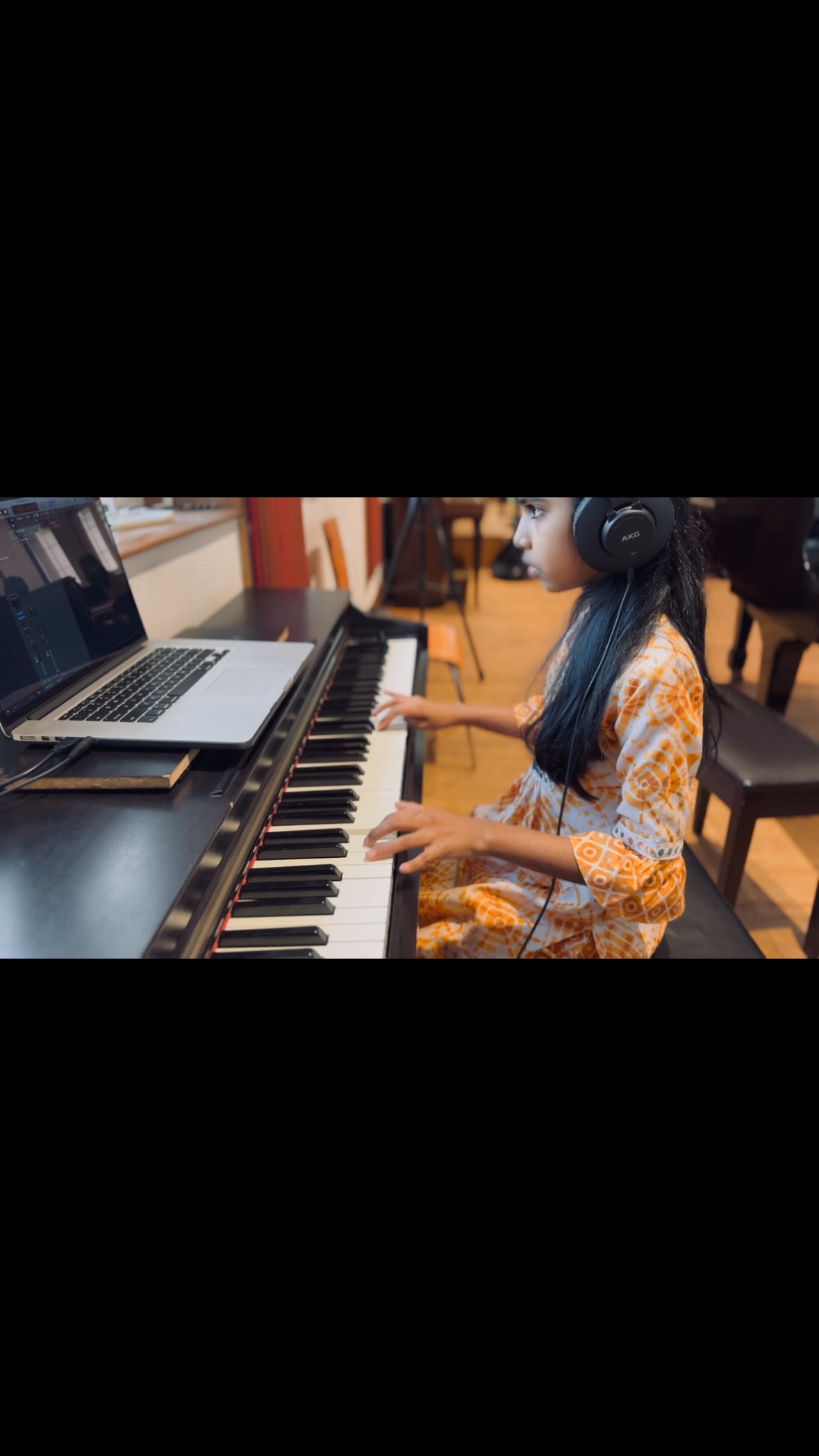 Watch my little student Dhriya playing “ Ennavale Ennavale “ song from the movie Ninaithen Vandhai