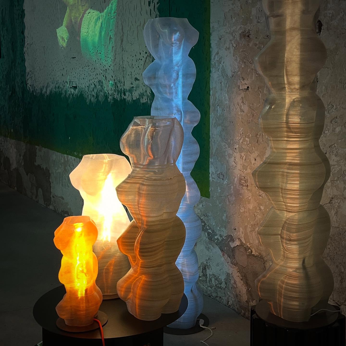 The Taboo collection from our @milan.design.week exhibition. Made by upcycled beverage cartons, designed by @giuliabermodena. 3D printed with @ginger.additive, available via @aeditto_com.