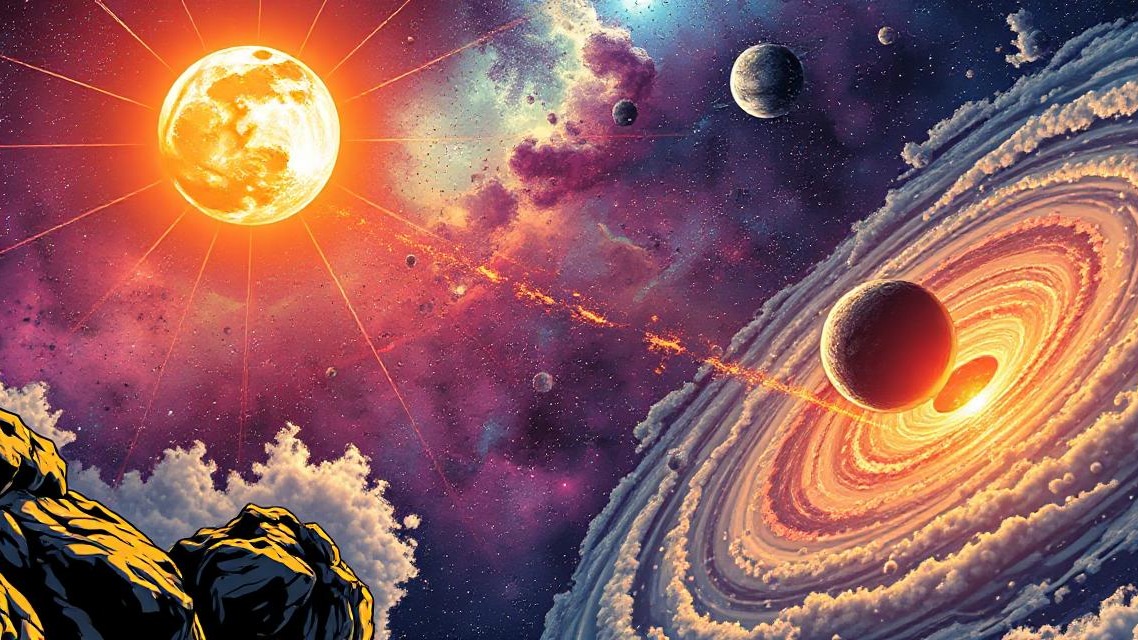 Part 2:
Other ways I've used AI to capture the dramatic cosmic space in the universe, specifically, in our solar system.