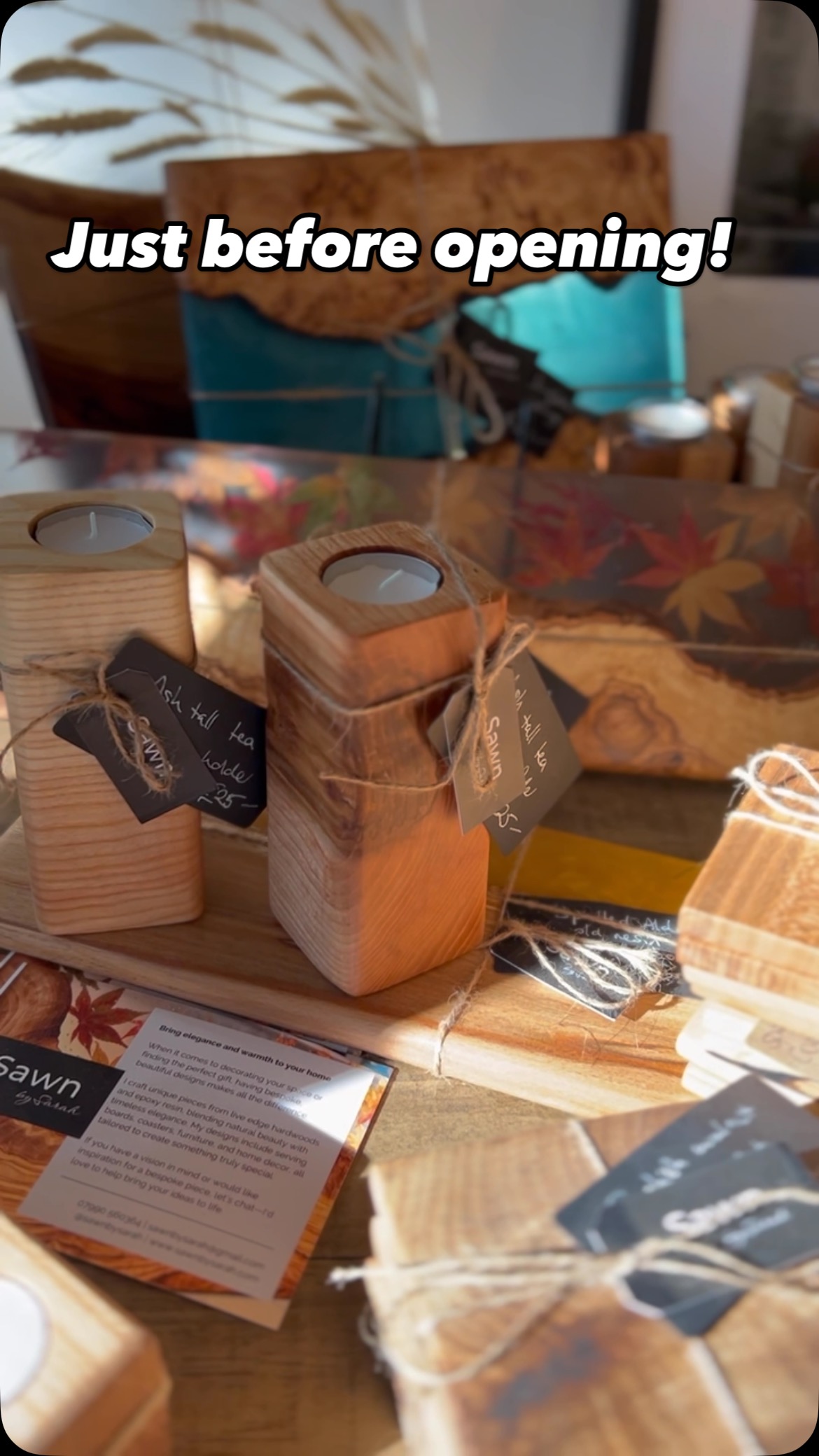 @sawnbysarah @sb_photoart Look at the unique creations of Sarah and the gorgeous framed photo from Sally! So blessed to work with such lovely and talented people! Better go… we are now open! #woodcrafts #uniquegiftideas #independentretail #woodcraft #photography #artphotography #francephotos