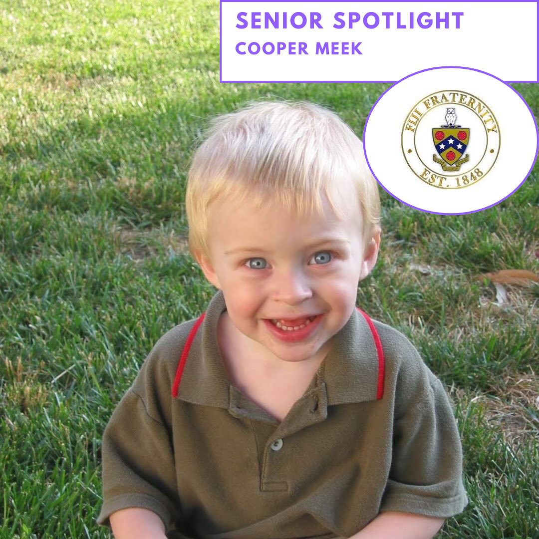 **SENIOR SPOTLIGHT**
Hometown: Los Angeles, California
Major: Economics
Post-grad Plans: Working in Sports Media
Fun fact: Cooper’s real name is James, but his mom did not like the nickname Jim, so he goes by Cooper
Favorite FIJI Memory: 2024 Senior Send Off
Cooper is the heart of our chapter. As our past President, Cooper continues the legacy of the Meek name, dating back 5 generations of Meek’s. Cooper is a perfect representation of a brother, bringing all of his energy, and dedicating himself to this chapter and his brothers. We wish you luck Coop! 💜
#phigammadelta #seniorspotlight #notforcollegedaysalone