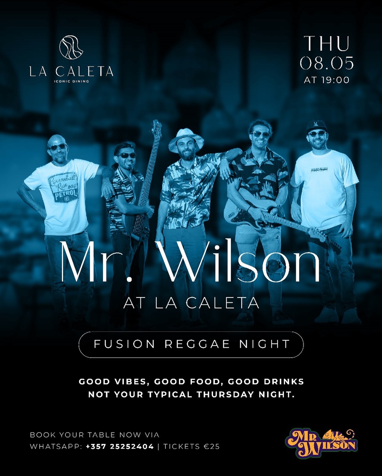 🌴 Reggae-Funk Grooves Incoming! 🌴
We’re bringing the heat to La Caleta at The Icon, Limassol for our debut show!
🗓️ Date: 08.05
🕖 Time: 19:00
💶 Ticket: €25
📲 Reservations at whatsapp: +357 25252404
Get ready for an evening of energetic rhythms, positive vibes and groovy tunes! #reggaefunk #livemusiccyprus #lacaleta #theiconlimassol #limassolevents #goodvibes #live #music #love #and #peace #bethere
