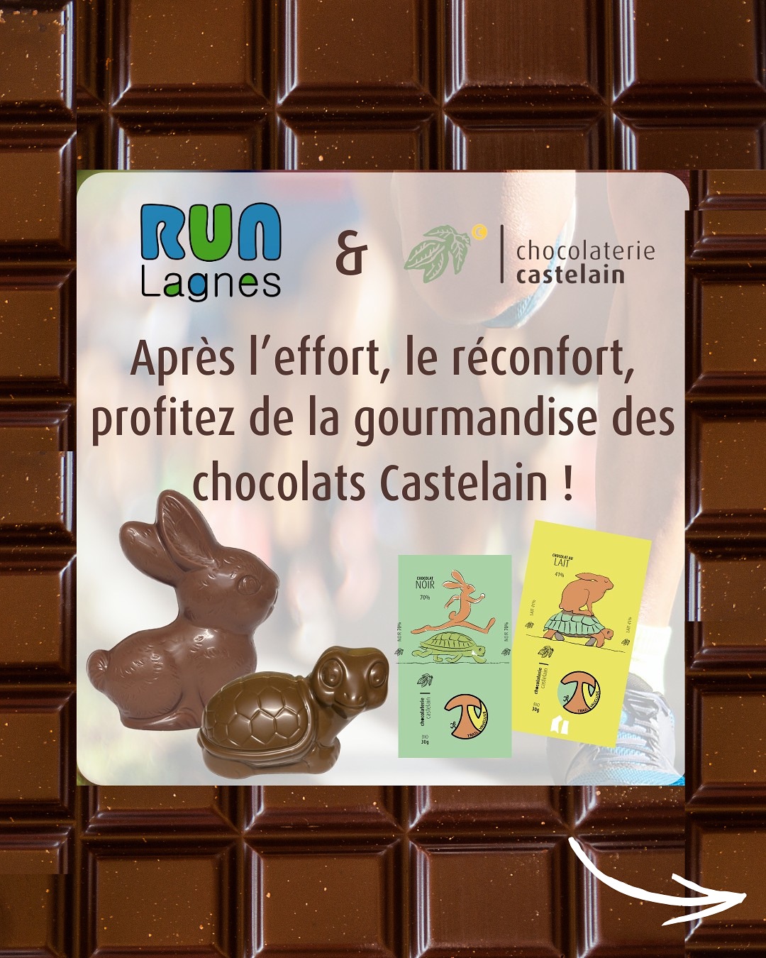 Soyons honnêtes, le RunLagnes n’est qu’une chasse aux œufs de Pâques améliorée !🤣🍫🐣
Double avantage de faire un trail le week-end de Pâques :
➡️on élimine directement le chocolat qu’un va se frapper consciencieusement.
➡️on profite de déguster le sublime chocolat artisanal de la maison Castelain.
Vous êtes ultra gâtés : vous en retrouverez sur les ravitos et dans vos goodies !
Chocolaterie alliant Savoir-faire et bio entreprise durable, le RunLagnes est fier de ce partenariat.
Courez à Coustellet chercher vos œufs chez @chocolaterie_castelain
#runlagnes #trailrunning #lagnes #trailenprovence #trail #trailer #race #provence #luberon #run #montsdevaucluse #running #trailrun #trailrunner #skyrunning #runner #islesurlasorgue #trailvaucluse #destinationluberon #mountainrunning #aventurestrail
#coursesapied #course #coureur #courir #coursenature #courirenprovence #traildeprovence #runaddict #aventuresenprovence