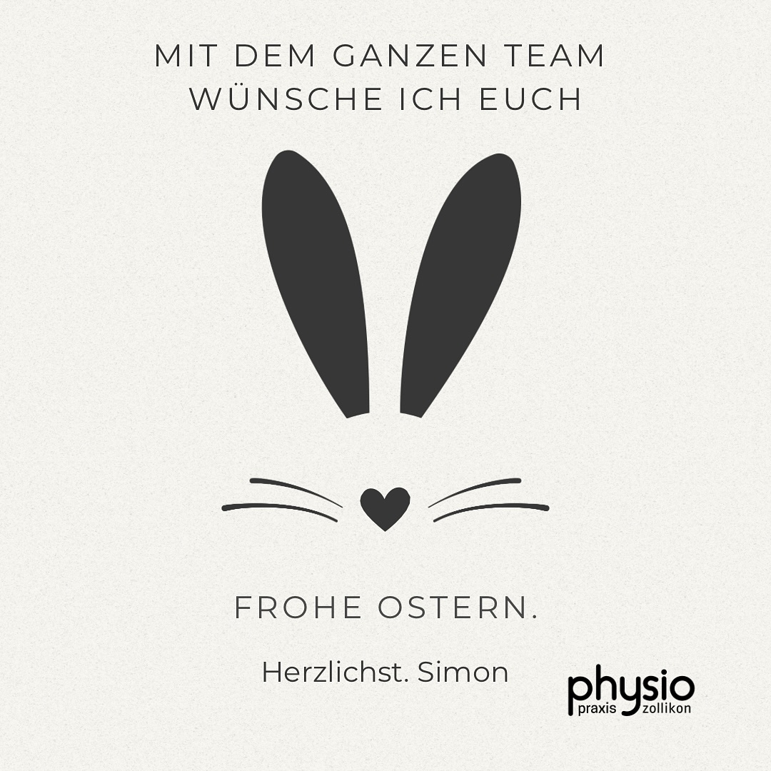 Frohe Ostertage und erfolgreiches Eiersuchen ☀️🐣🪺wünsche ich euch nur dem gesamten Team. Wir freuen uns ab Dienstag wieder für Euch, eure Gesundheit und Fitness dasein zu dürfen! #happyeaster #physiopraxiszollikon #physiopraxiserlenbach