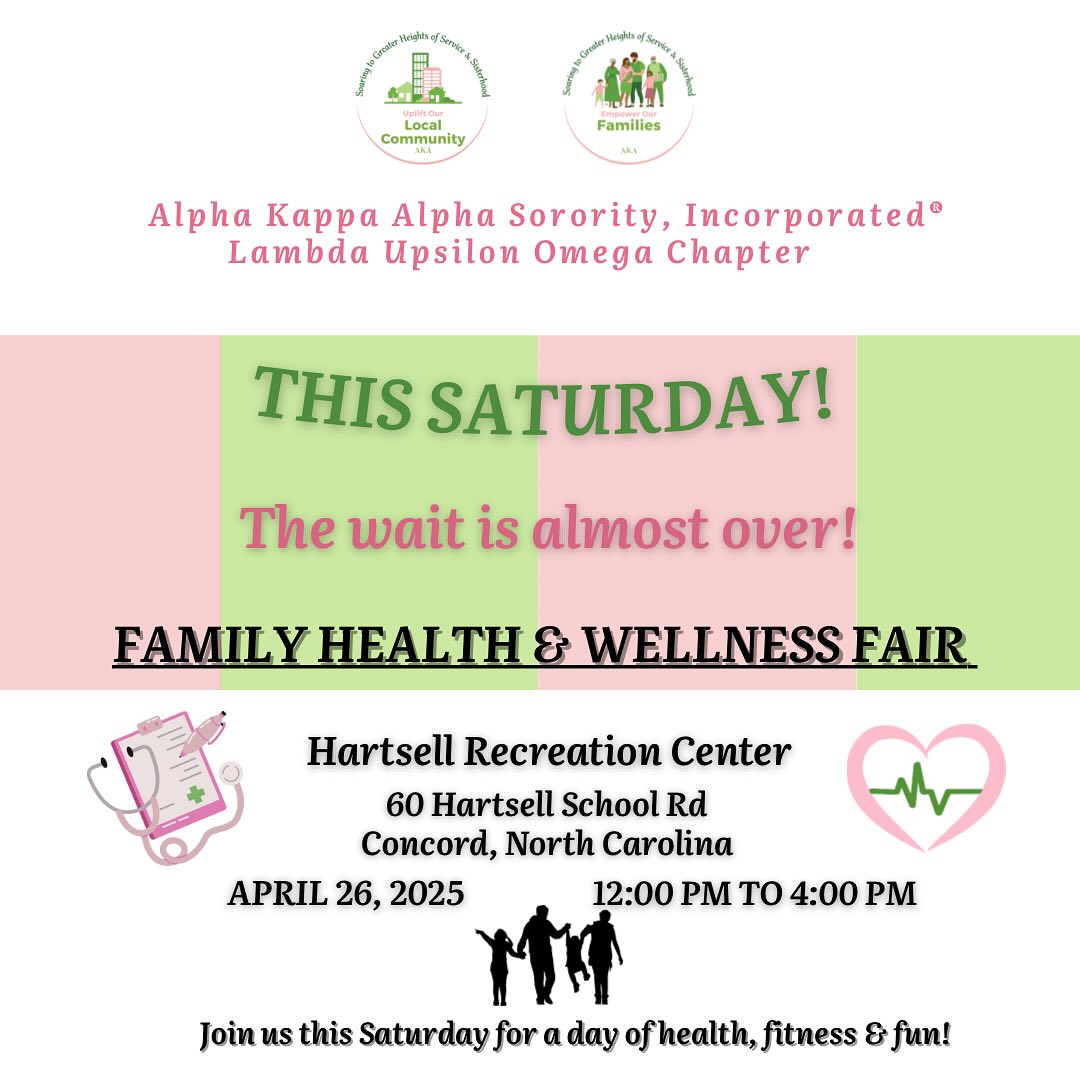 It’s official—time is flying by! The 2nd Annual Health and Wellness Fair is just around the corner, and we couldn’t be more excited! Don’t hesitate to spread the word!
Who will you be bringing? Tag them in the comments below!