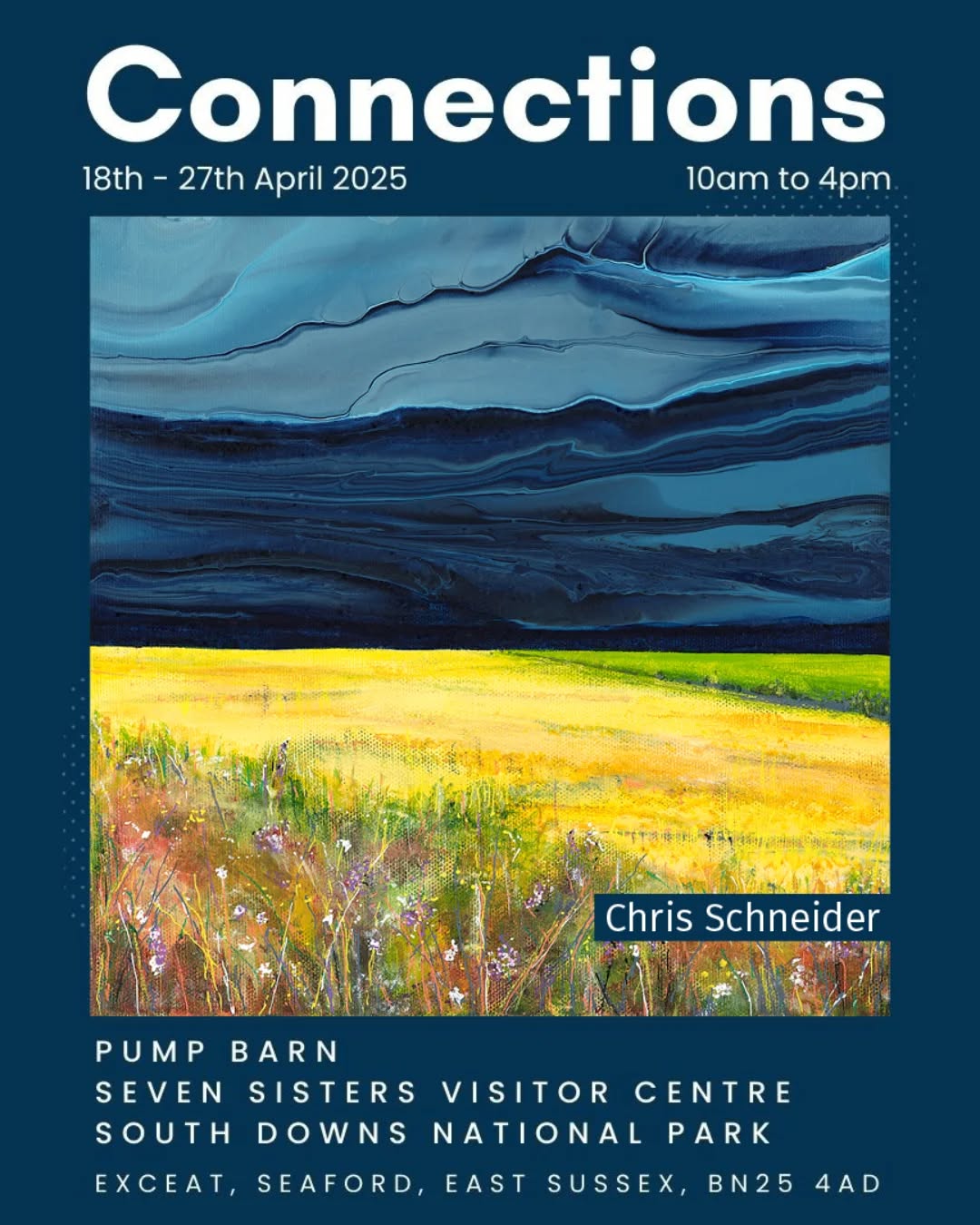 If you're visiting the Seven Sisters Country Park over the Easter break, do pop into the Pump Barn by the visitors centre. There is a lovely art show taking place where I have a selection of paintings, framed prints and greeting cards on show.
I will be there in person on Sat 19th, Mon 21st and Thurs 24 April. We also have a private view with all the artists on Thur 24th from 5.30pm until 8pm. Do message me if you would like to come to this.
The exhibition runs over the Easter break from Fri 18th to Sun 27th April, 10am - 4pm. There will be 9 Sussex artists showing their work, including paintings, photography, prints, jewellery and ceramics.
Participating artists include:
@chrisschneider.art
@danielgoodwinstudio
@donnaleighton
@joannagoodwin.art
@kate.rochester_art
@kellyherrickart
@ogrady_ceramics
@orianajewellery
@samanthatuffnellartist
@unoseaford
@southdownsartists
@seopenstudios
@sussexcontemporary
#sussexartist #sussexhandmadeuk #southdownartists #uckfield #sussexart
x