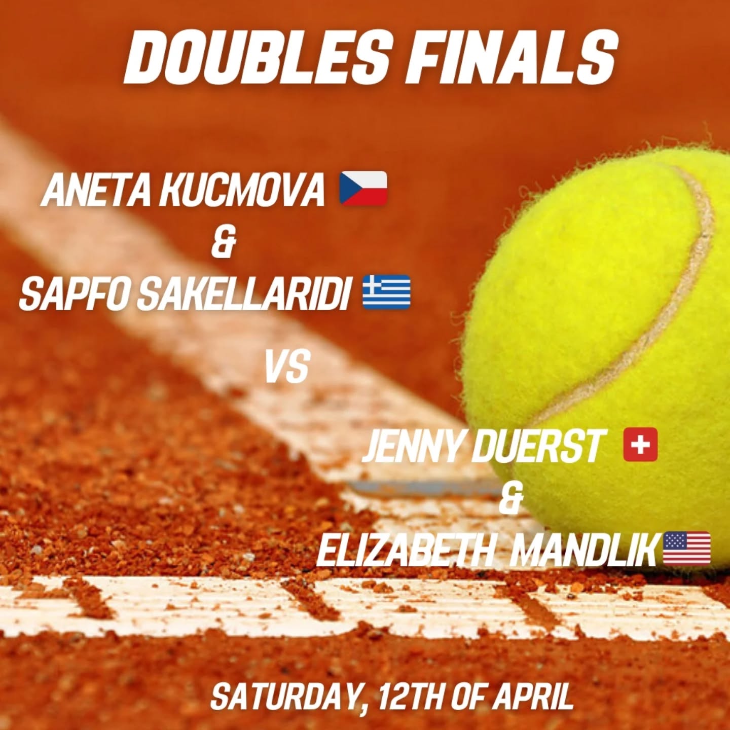 The doubles finals today at 11 am 🏆🔥
Don't miss it out🔥
.
.
.
#bellinzonaladiesopen #tcbellinzona #swisstennis #itftennis #itfprocircuit #ITFWorldTennisTour #ITFTennis #itf #itfwomen #womens #womenstennis #tennislove #tennislife #tennisworld #tennis #tennissvizzero #svizzeraitaliana🇨🇭❤️
