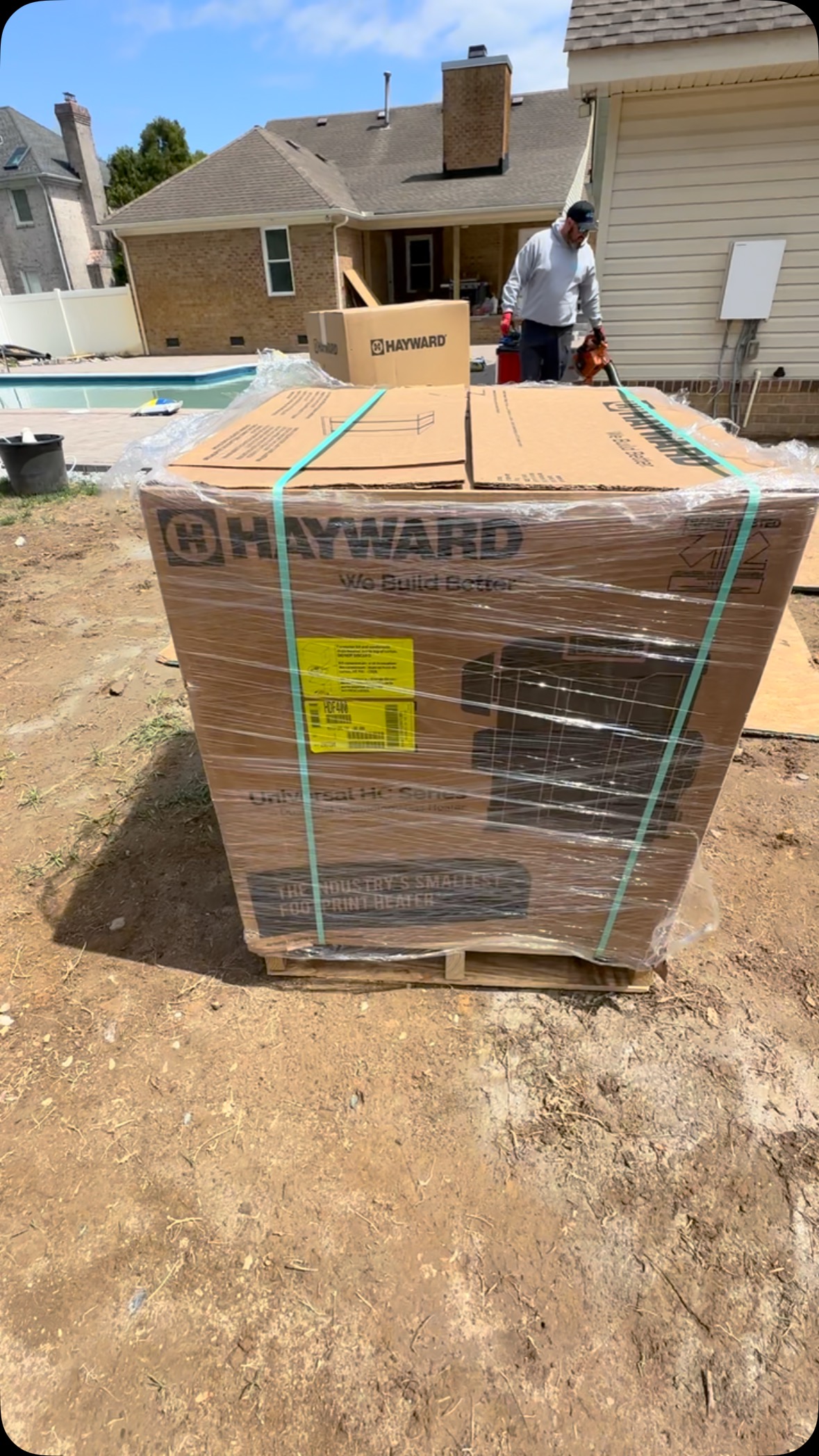 Fun Gas Heater upgrade and Glass Media Filter install we knocked out today! System upgrades are one call away! @haywardpoolproducts