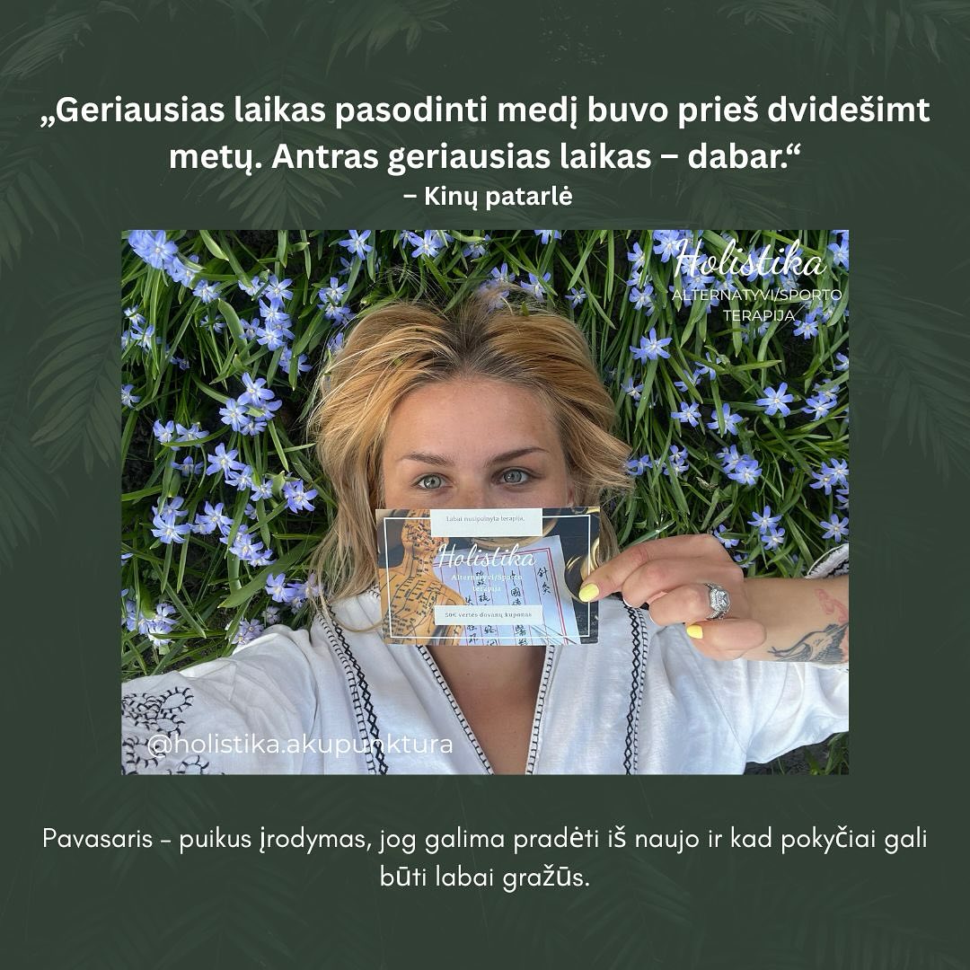 Gamta, kaip ir gyvenimas eina ciklais.🌸Ateinančių švenčių proga- palikime gėles žydėti ir dovanokime artimiesiems gera nuotaiką bei sveikatą su Holistika.
✨Akcija dovanų kuponams, kaina 40€✨
Su pavasariu, tegu šiluma užpildo širdis ir pakrauna energiją!!!🌿🌞🍋