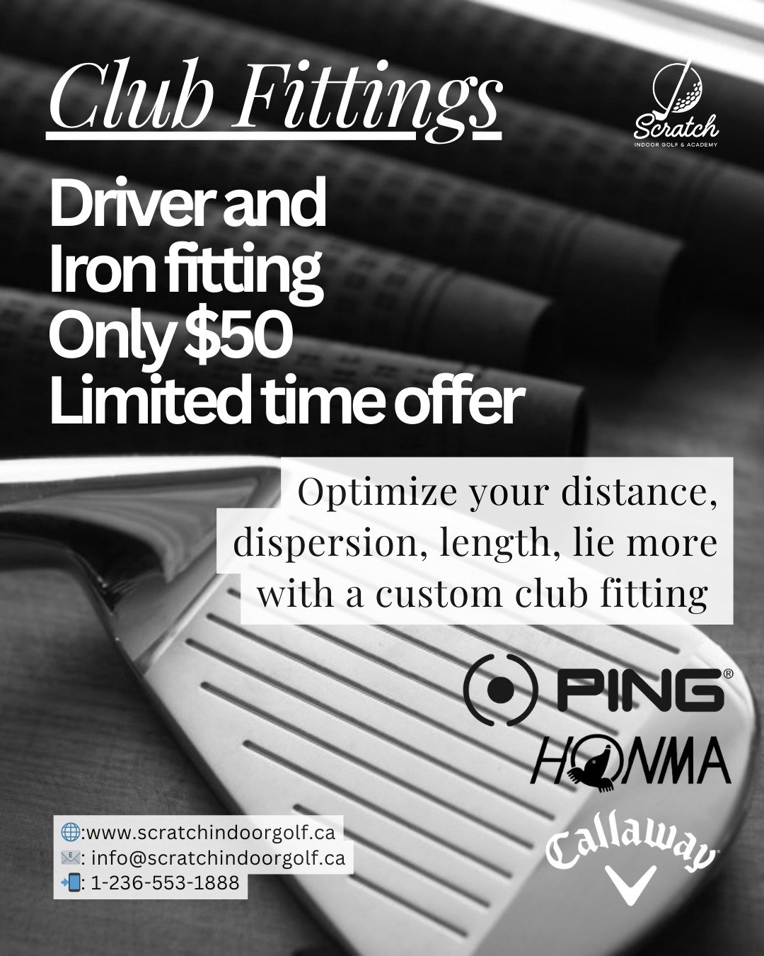 ๐ฅ $50 Club Fittings Are On Now! ๐ฅ
Struggling with your driver or irons? Need to get your irons fine tuned?Looking for more driving distance?Weโve got you covered. For a limited time, get professionally fit for only $50 using our GCHawk Club data and top-tier brands like Callaway, Honma, and Ping.
โ
Better contact
โ
Tighter dispersion
โ
More confidence over every shot
๐ฉ DM us or hit the link in bio to book your spot โ let's get you dialed in!
#GolfFitting #ScratchGolf #Callaway #PingGolf #HonmaGolf #GolfSwing #ClubFitting #GolfLife