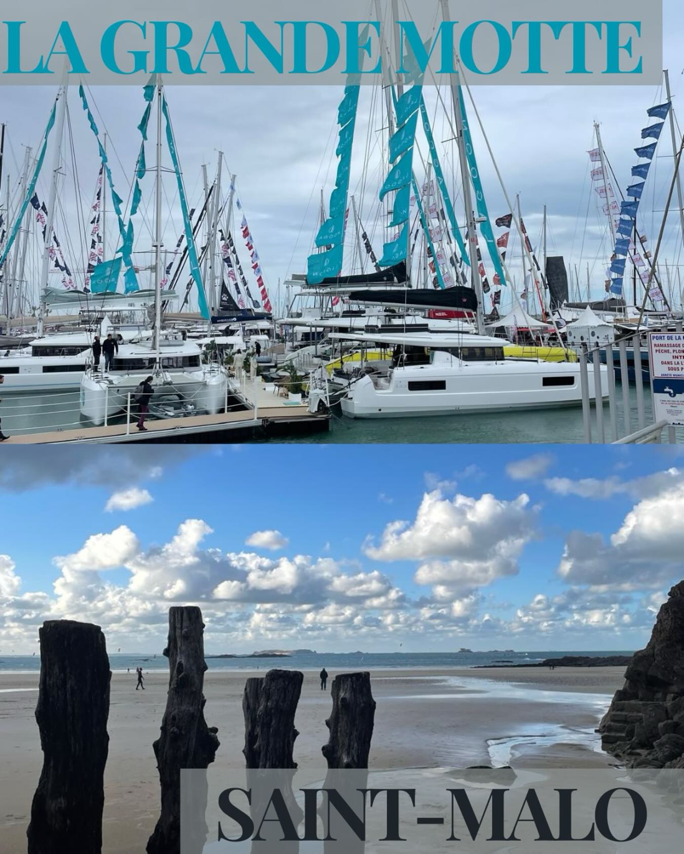 ⛵ SALONS - BOAT SHOW 🛥️
Salon du Multicoques à La Grande Motte :
Brice et Etienne y seront du Mercredi 23 au Vendredi 25 Avril
Le Nautique de St Malo
François et Juliette y seront le Samedi 26 Avril
N'hésitez pas à nous contacter si vous souhaitez nous rencontrer pour un projet ou pour une poignée de main 🤝
