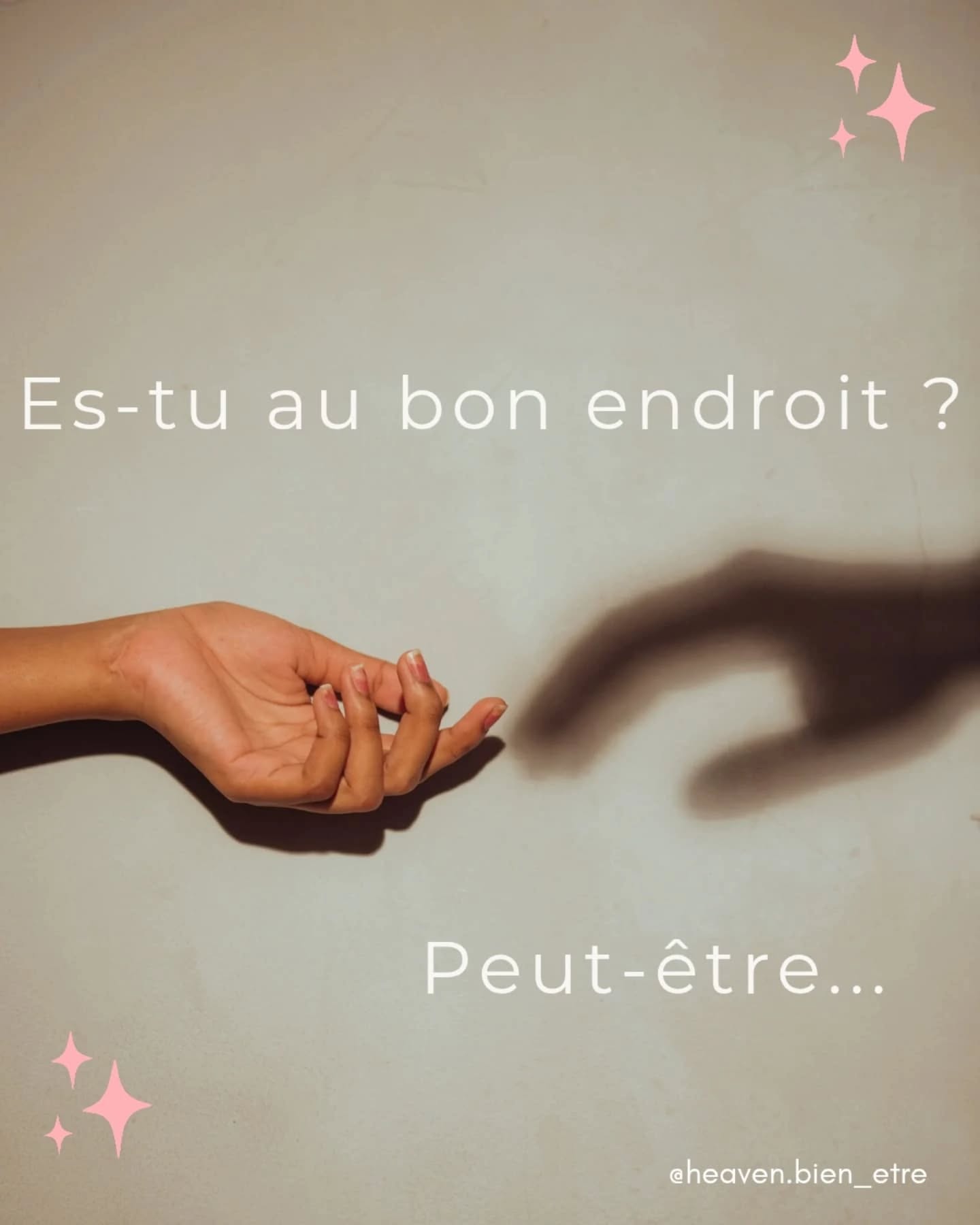 | MON MANIFESTE |
🌷 Être une femme, devenir maman, entreprendre, traverser autant d'émotions... Cela m'a transformé.
Non pas changé... Mais bien transformé ! pour mettre des choses en place afin de me retrouver et nourrir mon corps, mon cœur, mon âme, ma lumière ! Celle qui me fait vibrer et kiffer la vie !
🍃 Avec cette envie profonde depuis des années finalement de créer cet espace où chacune peut venir prendre ce temps, pour faire paaauuuuuse... se déposer, se retrouver, rigoler, pleurer, s'aimer pleinement, simplement, consciemment !
Rallumer sa lumière !
Rester Femme !
✨ Alors es-tu au bon endroit ? N'hésites pas à me dire en commentaire si toi aussi, tu décides de te choisir ( un peu plus) ou si tu préfères, laisse moi un petit message en DM.
Je serai ravie d'échanger avec toi !
Je te laisse découvrir tous mes soins corps, visage, drainages, massages, madérothérapie sur mon Planity, le lien est dans ma Bio.
Ne t'oublie pas, pense à toi, priorise toi !
🩷 A bientôt à HEAVEN
Marika 😉