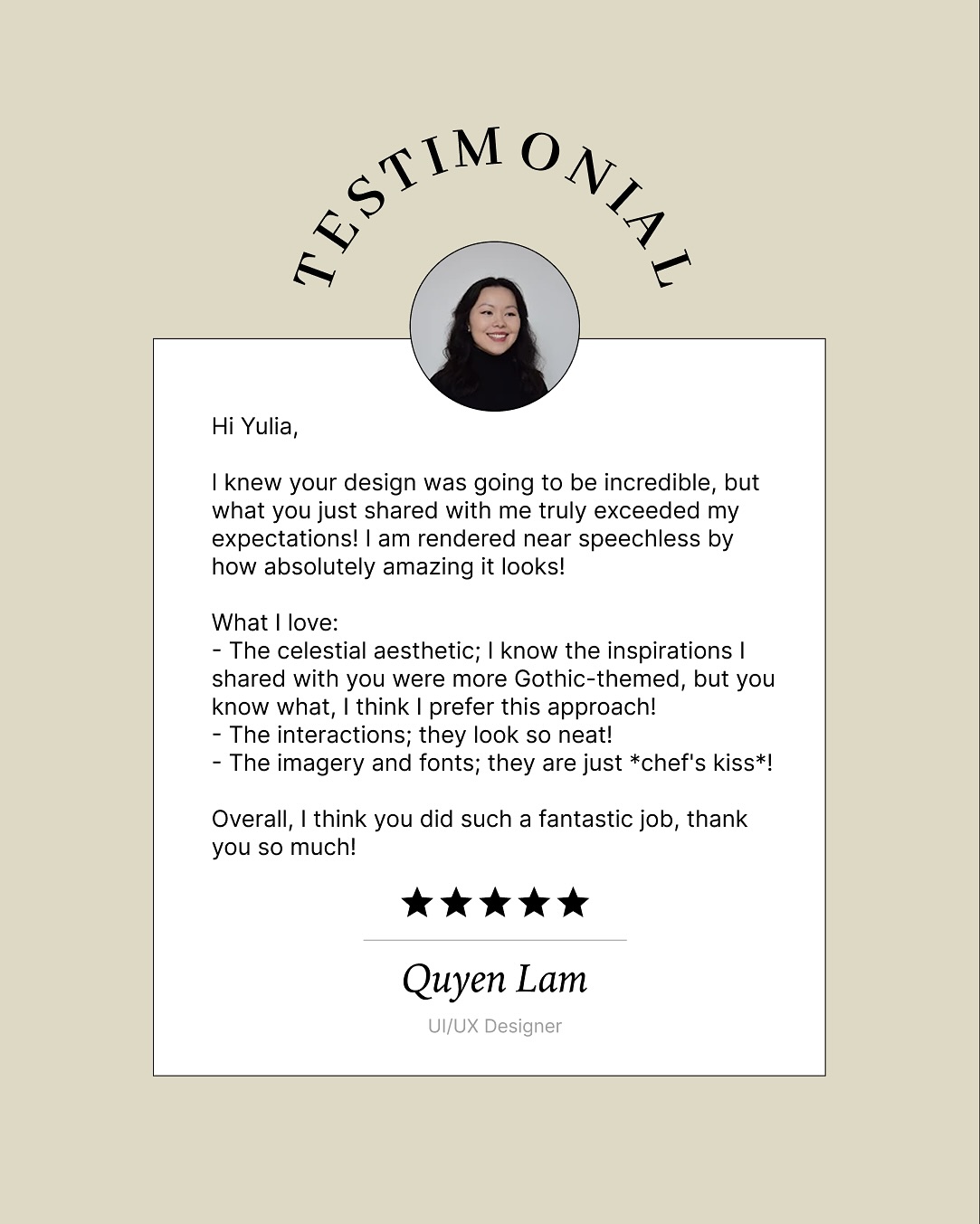 Thanks so much to @quyen.lam for trusting me to work together! It was a lot of fun and a genuine aesthetic pleasure🥰