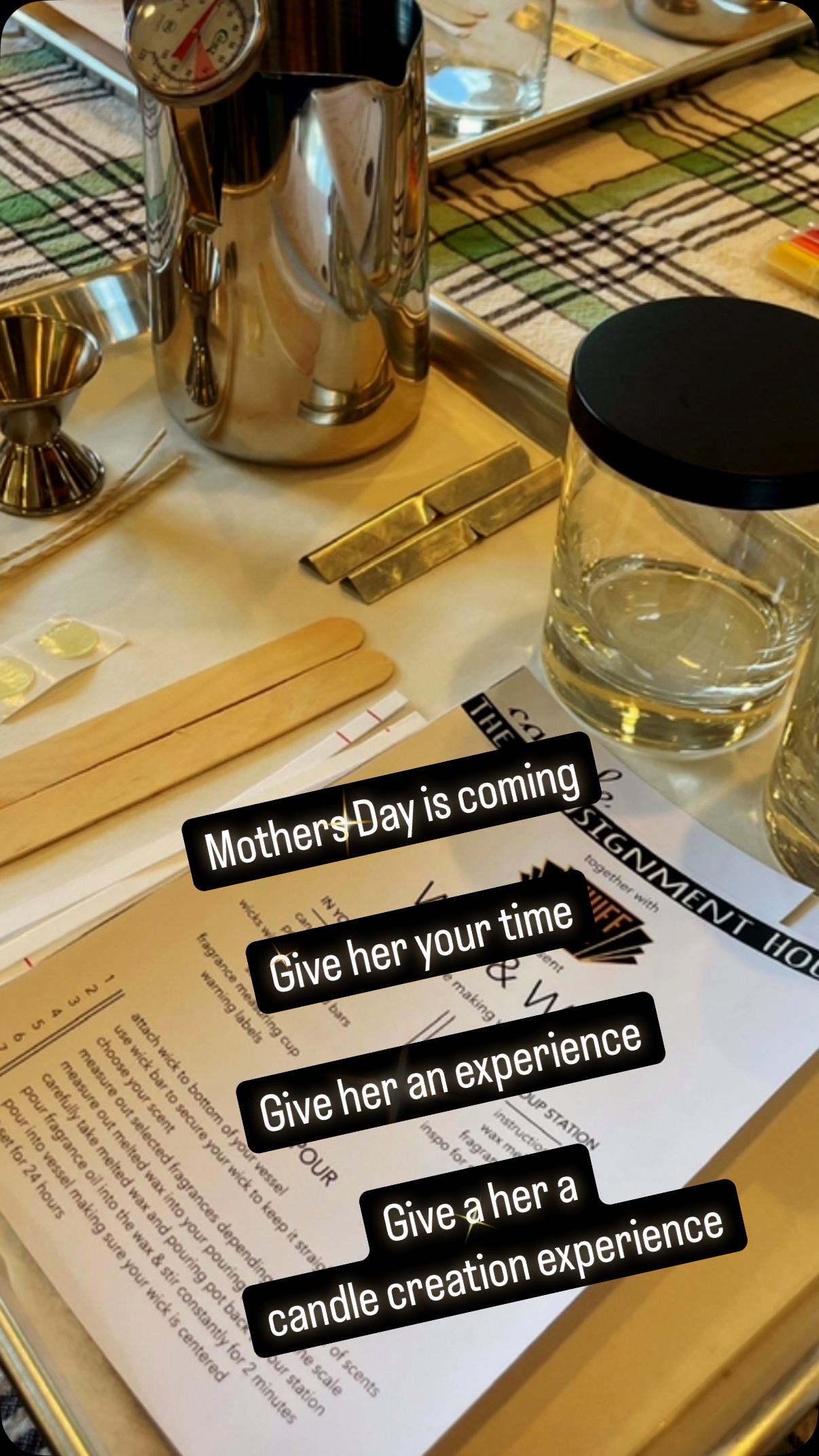 Join me May 3rd, 2025 from 11am - 1pm for Wax, Bubbles, & Bites.
You will make and take home 2 11oz scented candles made from 100% soy wax while you enjoy mimosas and scratch made cinnamon rolls from @norvellbakery
Space is limited so reserve your spot today!
60$ per person
@theconsignmenthouseeastcobb - 770-672-0344
#whiffcandlecompany #whiffcandleco #theconsignmenthouseeastcobb #mothersday #giftideas #givethegiftofhandmade #candleexperienceatl