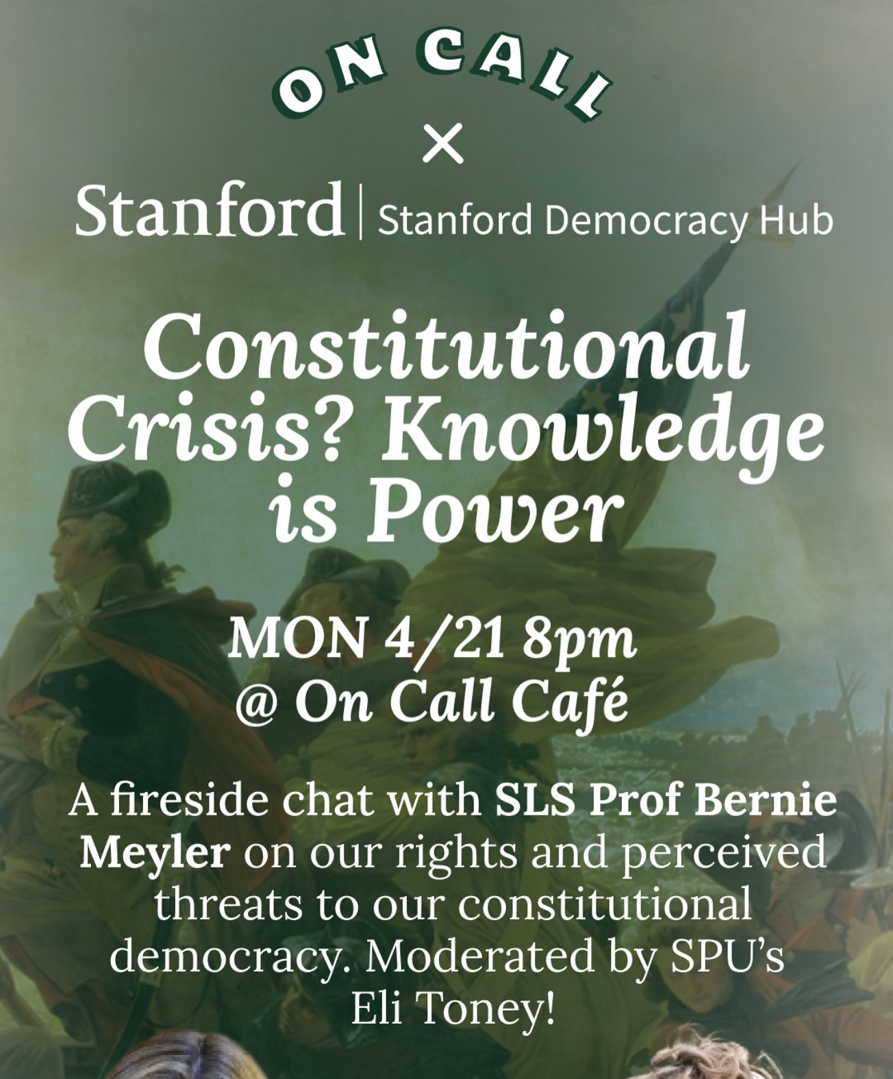 Join SPU tonight at 8pm at On Call Cafe for a discussion with Stanford Law School Professor Bernie Meyler on rights and perceived threats to democracy.
We can’t wait to see you there!