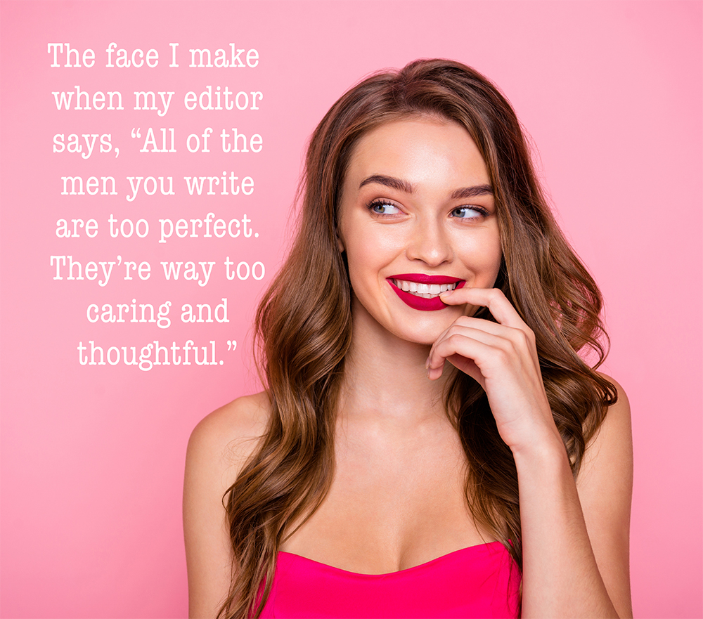 She hasn't edited my Dark Romance novella yet 😈🔥