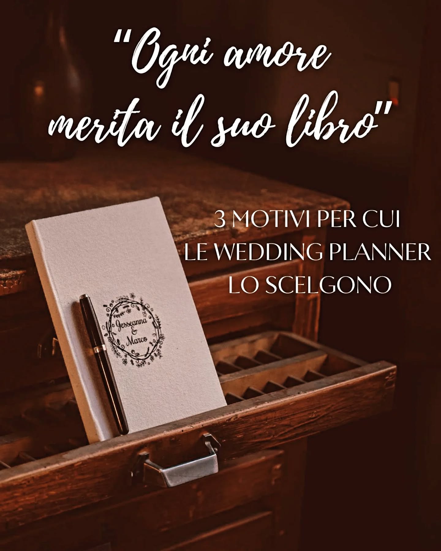 𝗨𝗡 𝗟𝗜𝗕𝗥𝗢 𝗡𝗢𝗡 𝗘' 𝗦𝗢𝗟𝗢 𝗨𝗡 𝗥𝗘𝗚𝗔𝗟𝗢
È una carezza.
Una dichiarazione d’amore in parole.
Un modo nuovo per rendere eterno il giorno più bello.
Ecco perché chi organizza matrimoni con il cuore…lo propone con entusiasmo.
📖 Perché è un dono unico, personalizzato.
Perché racconta davvero gli sposi.
🌸 Perché stupisce, emoziona, resta.
𝐒𝐜𝐨𝐩𝐫𝐢 𝐢𝐥 𝐬𝐞𝐫𝐯𝐢𝐳𝐢𝐨 𝐝𝐞𝐝𝐢𝐜𝐚𝐭𝐨 𝐚𝐥𝐥𝐞 𝐰𝐞𝐝𝐝𝐢𝐧𝐠 𝐩𝐥𝐚𝐧𝐧𝐞𝐫 → link in bio
Richiedi un’anteprima gratuita da mostrare alle tue coppie 💛
Non hai ricevuto la mia newsletter?
All’interno c’è un invito speciale.
𝑆𝑐𝑟𝑖𝑣𝑖𝑚𝑖 𝑒 𝑡𝑒 𝑙𝑎 𝑖𝑛𝑣𝑖𝑜 𝑠𝑢𝑏𝑖𝑡𝑜!