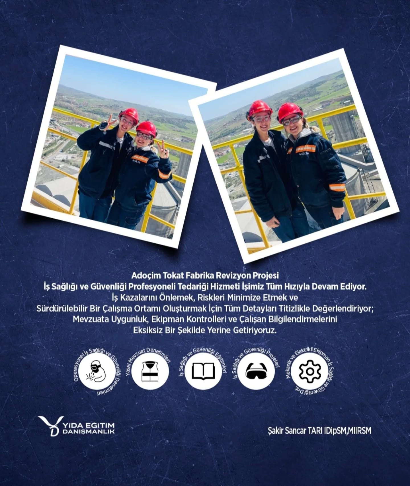 Adoçim Tokat Fabrika Revizyon Projesi
İş sağlığı ve güvenliği hizmetimizle sahadayız!
Kazaları önlemek, riskleri azaltmak ve güvenli bir çalışma ortamı oluşturmak için ekipman kontrolleri ve çalışan bilgilendirmelerini titizlikle sürdürüyoruz.
#İSG #eğitim #İşGüvenliği