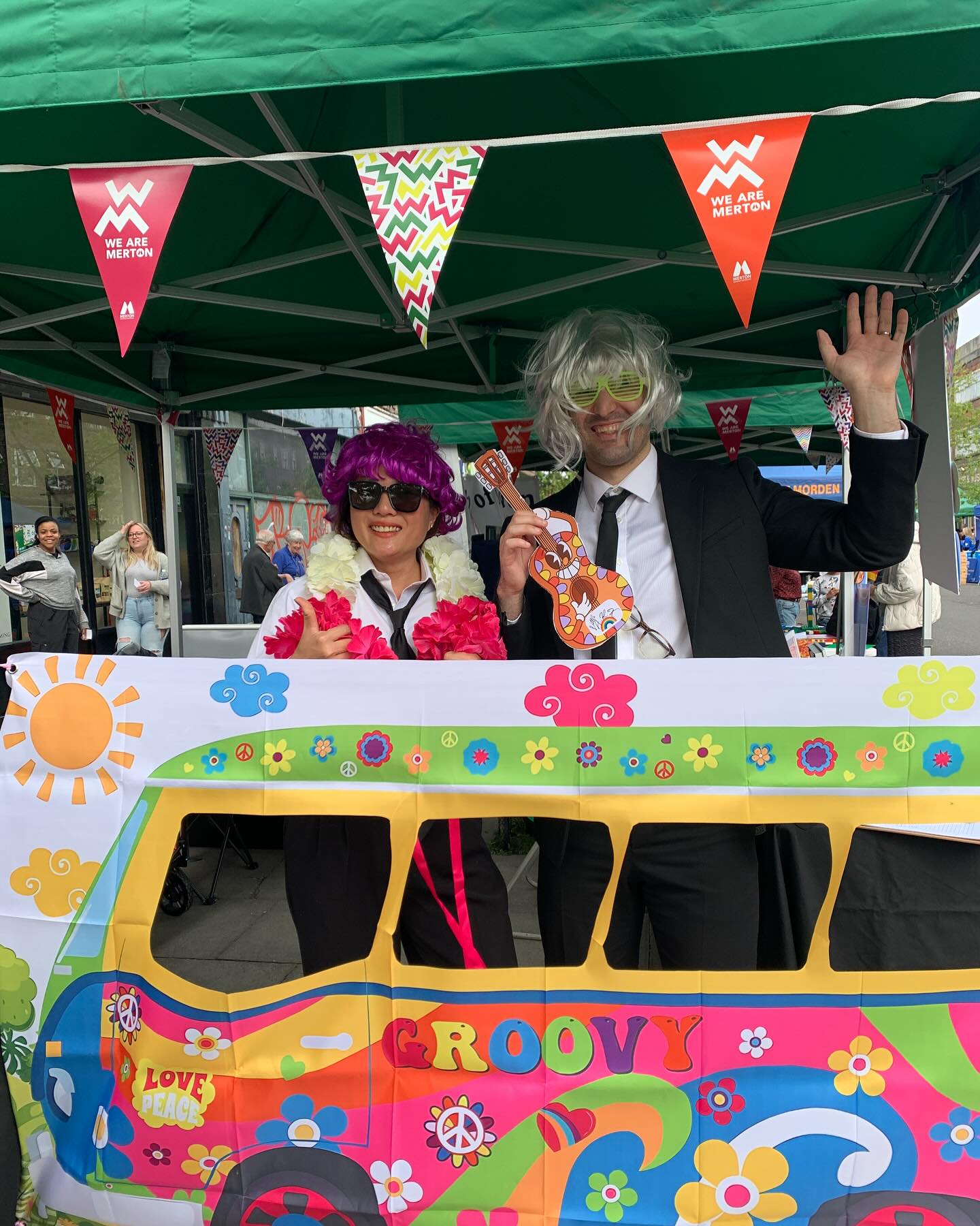 Posing with the little ark!