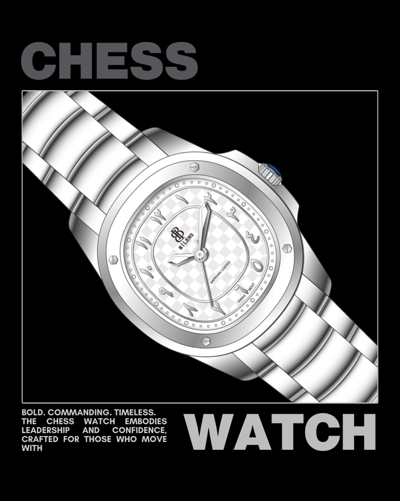 New collection available
#Bbmilano
#BbmilanoMen
#BbmilanoWatches
#LuxuryWatches
#MensWatches
#TimepieceElegance
#StrategicStyle
#WatchCollectors
#WatchOfTheDay
#LuxuryMensStyle
#CheckmateStyle
#WristGameStrong
#ChessInspired
#BoldMovesOnly
#MinimalElegance
#TimelessDesign
#ClassicWithAnEdge
#LuxuryInMotion
#MenWithVision
#WatchLovers