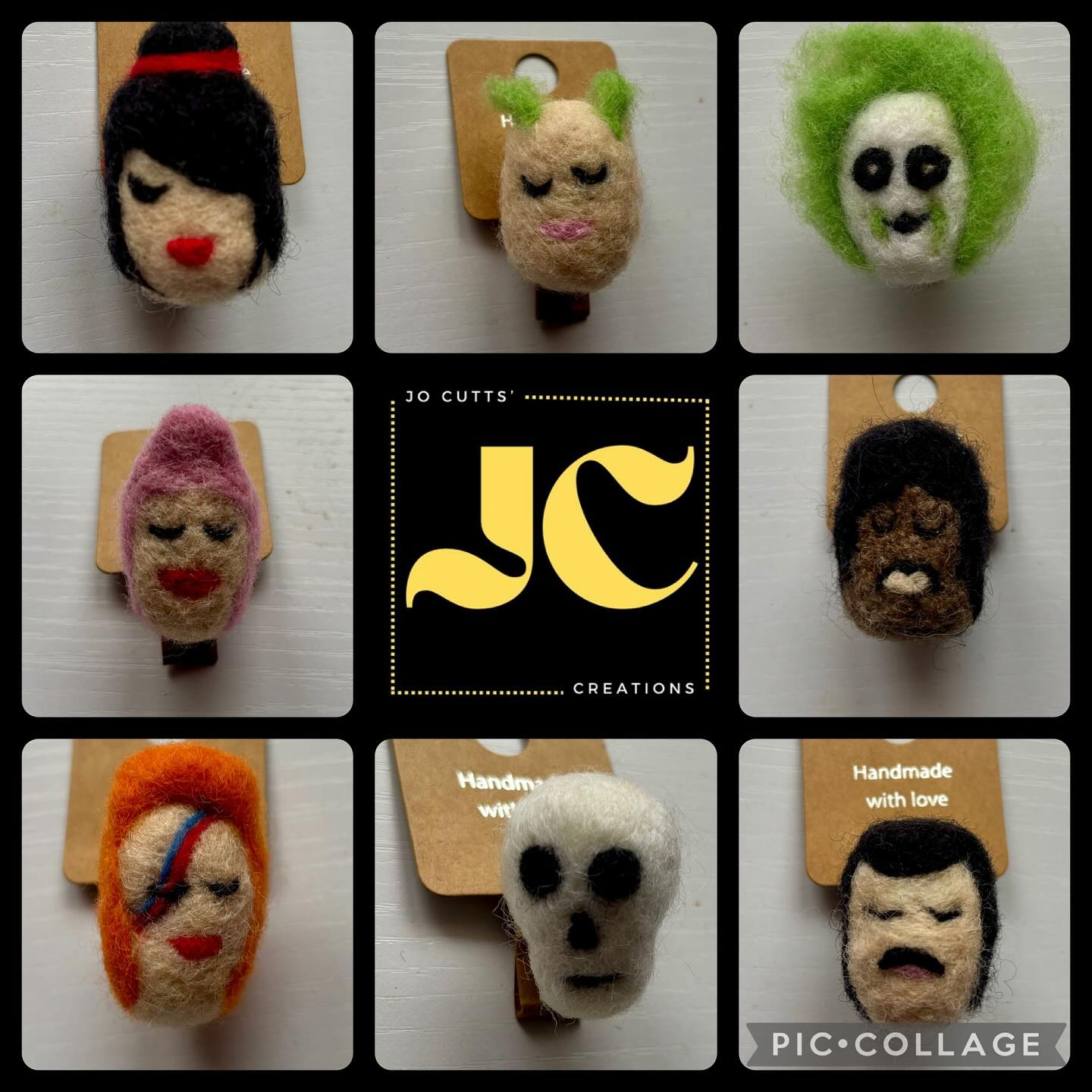 Day 16 of the @northantsrutlandos #30daychallenge is Make Something Small. I thought these pop icon style brooches are the smallest things I’ve created!!! They’re available at the fab @irregulararthub in @the_yards Kettering and definitely worth a visit. 💚
If you want to be a part of the fabulous @northantsrutlandos events in September you need to register before 30th April.
#northantsrutlandos #northantsopenstudios #northantsandrutlandopenstudios #northants #northamptonshire #kettering #needlefelt #needlefeltingartist #woolart #madewithwool #oneofakind #broochhandmade #needlefeltbrooch #quirkybrooch #handmade