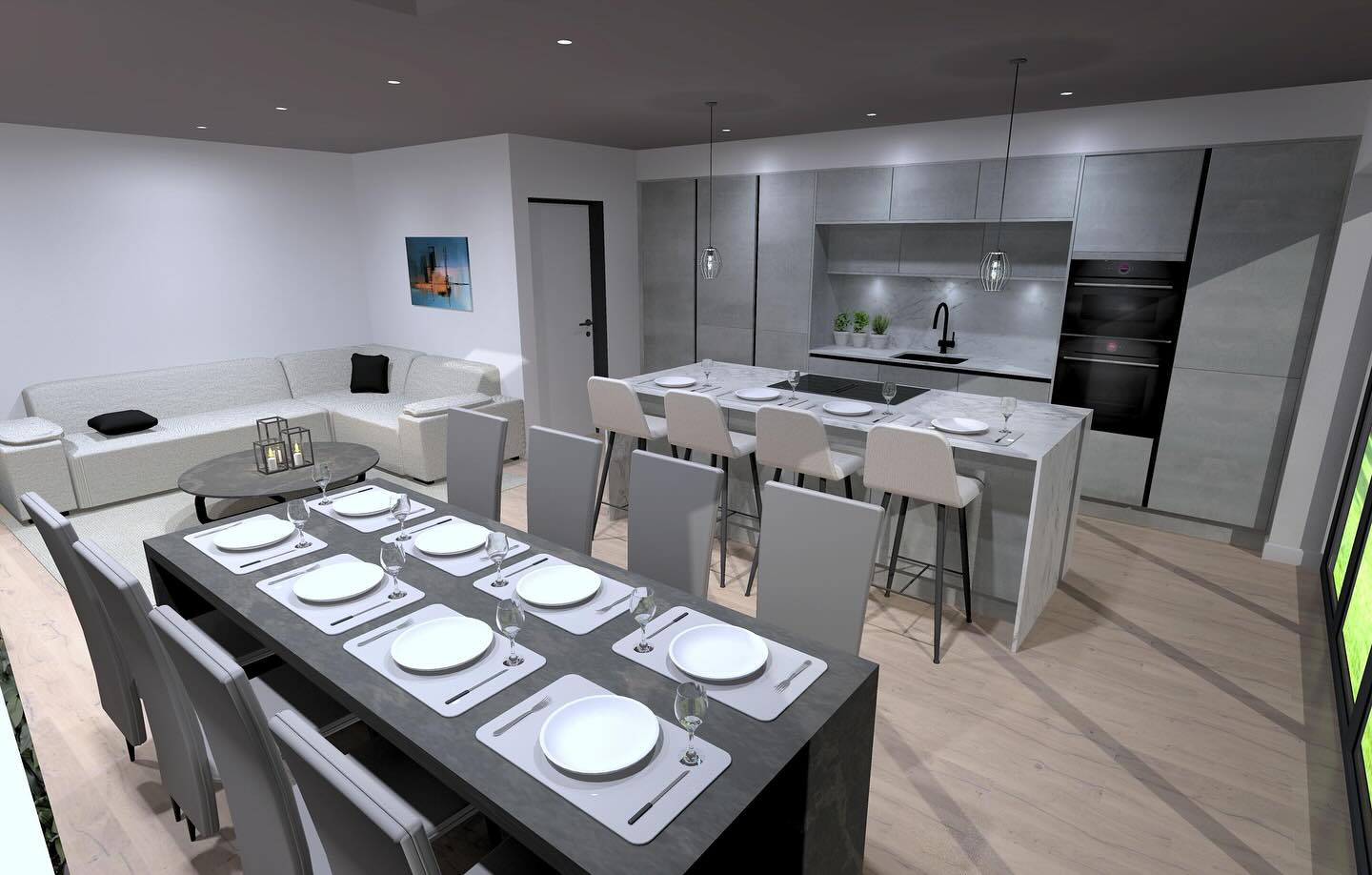 ✨ Minimalism meets bold sophistication. ✨
Introducing our latest true handle-less kitchen — a seamless blend of matt textured concrete tones and striking black trims. Effortlessly sleek, unapologetically modern. 🖤
But we don’t stop at just the kitchen. Every project includes a bespoke interior design solution for your kitchen and open living spaces, because a great design deserves to flow beyond the workspace. 🏡
Ready to elevate your space? Let’s create something extraordinary together.
#KitchenDesign #ModernKitchen #HandlelessKitchen #LuxuryKitchen #KitchenInspo #KitchenGoals #BespokeKitchen #EssexHomes #EssexInteriors #LondonHomes #LondonInteriors #EssexShowroom #LondonShowroom #KitchenShowroom #KitchenRenovation #HomeDesign #InteriorDesign #ConcreteKitchen #OpenPlanLiving #ContemporaryKitchen #MadeToMeasure #KitchenStyling #DesignYourSpace #KitchenDesignLondon #KitchenDesignEssex #Architecture