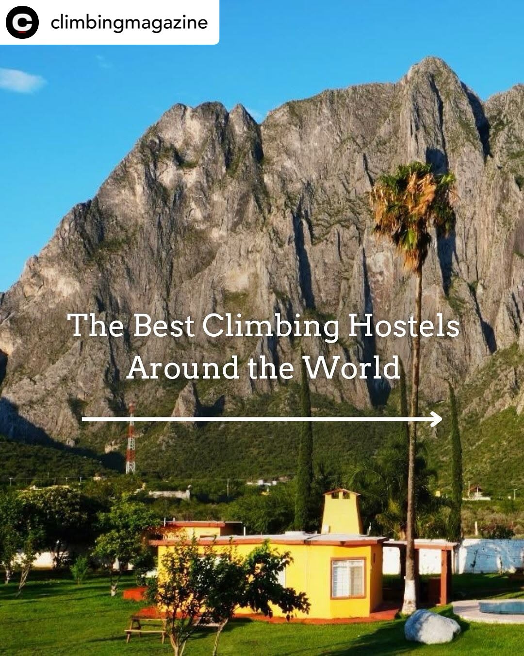 Super proud 😎🥹🙌 Posted @withregram • @climbingmagazine ✅Close to world-class climbing
✅Onsite indoor climbing/bouldering areas
✅Local beta
✅Less $$ than traditional lodging
We searched the globe to find the best hostels for climbers.
Click the link in bio to discover 13 climber-friendly hostels that make for the perfect basecamp.
✍️ @paulinap
📸 Rancho El Sendero, Old School Hostel, Hem Herhu, Rancho El Sendero, Flying Goat, and Fontaineblhostel