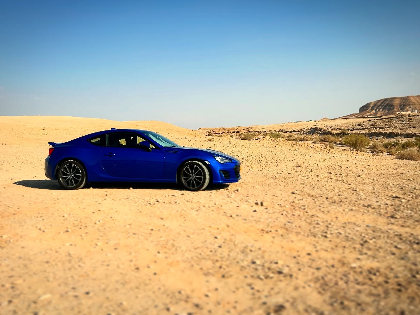 Every car is an off-roader if you take it off-road. My Subaru BRZ in the Israeli Negev Desert, on a plain overlooking the Dead Sea.
.
#subarubrz #brz #subaru #desert #desertlife #israel #negev #negevdesert #judea #deadsea #roadtrip #gt86