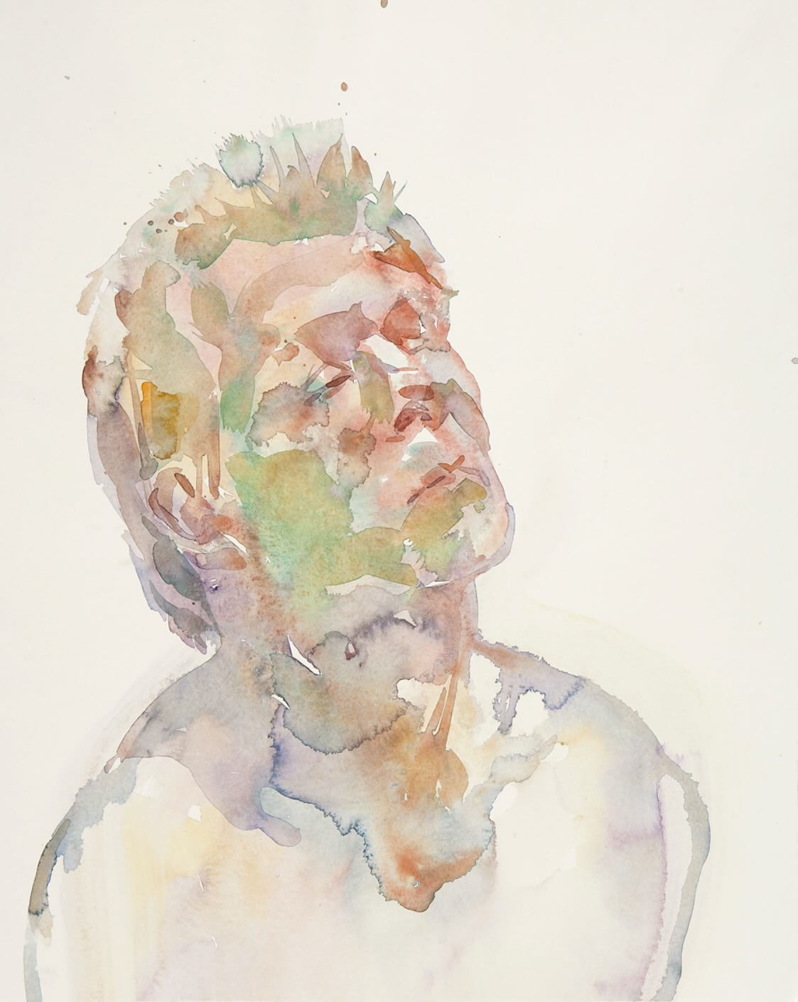 “Josh”, aquarel, 100-70cm, rond 2005.