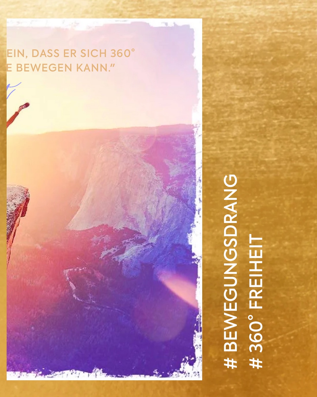 360° GRAD FREIHEIT
„Ein Mensch sollte so frei sein, dass er sich 360° frei auf einer Nadelspitze bewegen kann.“
Für unsere Seele ist absolute Freiheit essentiell.
Ist sie zugänglich befinden wir uns in Übereinstimmung mit unserer persönlichen Blaupause - unserem individuellen göttlichen Schöpfungsplan.
Alles läuft, alles passt. Ein Leben in Fülle.
In der Natur des Mensch sind Freundlichkeit, Glück, Fülle und unendliche Liebe angelegt. Mit der Geburt kommen wir mit unserer individuellen Frequenz und Energie mitten im Leben an und begegnen vielfältigen Einflüssen, die nach und nach dafür sorgen, dass bestimmte Features abgeschaltet werden.
Dies äussert sich z.B über dauerhaften Stress am Solarplexus, im Hals- und Rückenbereich, der Abschaltung des Bewegungsdranges, sowie der Speicherung von Traumata im Nervensystem.
Das einst natürliche Navigationssystem im Körper wird nicht mehr genutzt und verkümmert wie eine ungenutzter Muskel. Dazu gehören z.B: die Thymus und Zirbeldrüse. Sie sind viel mehr als ein unbedeutender Teil des Immunsystem, der schon Mitte 40 in Rente geht. Hierzu ein anderes Mal gern mehr.
Wie Du Deiner inneren und weltlichen Freiheit wieder näher kommen kannst, erfährst Du in unseren kraftvollen neuen Powerflow Starter & Anwender Seminaren.
Weitere Info: Einfachduselbt.com
POWERFLOW - Dein Weg zu mehr Freiheit, Energie & Wohlbefinden.
#einfachduselbst #powerflow #g4verändertalles #feiheit #neuewege #energie #winwin #selbstverantwortung #theeasyway #zueinfachumwahrzusein #gettagothekeytoyourenergy #naturallifebalance #worklifebalance #stressmanagment #empowerment #dowhatyoulove #makeselfloveapriority