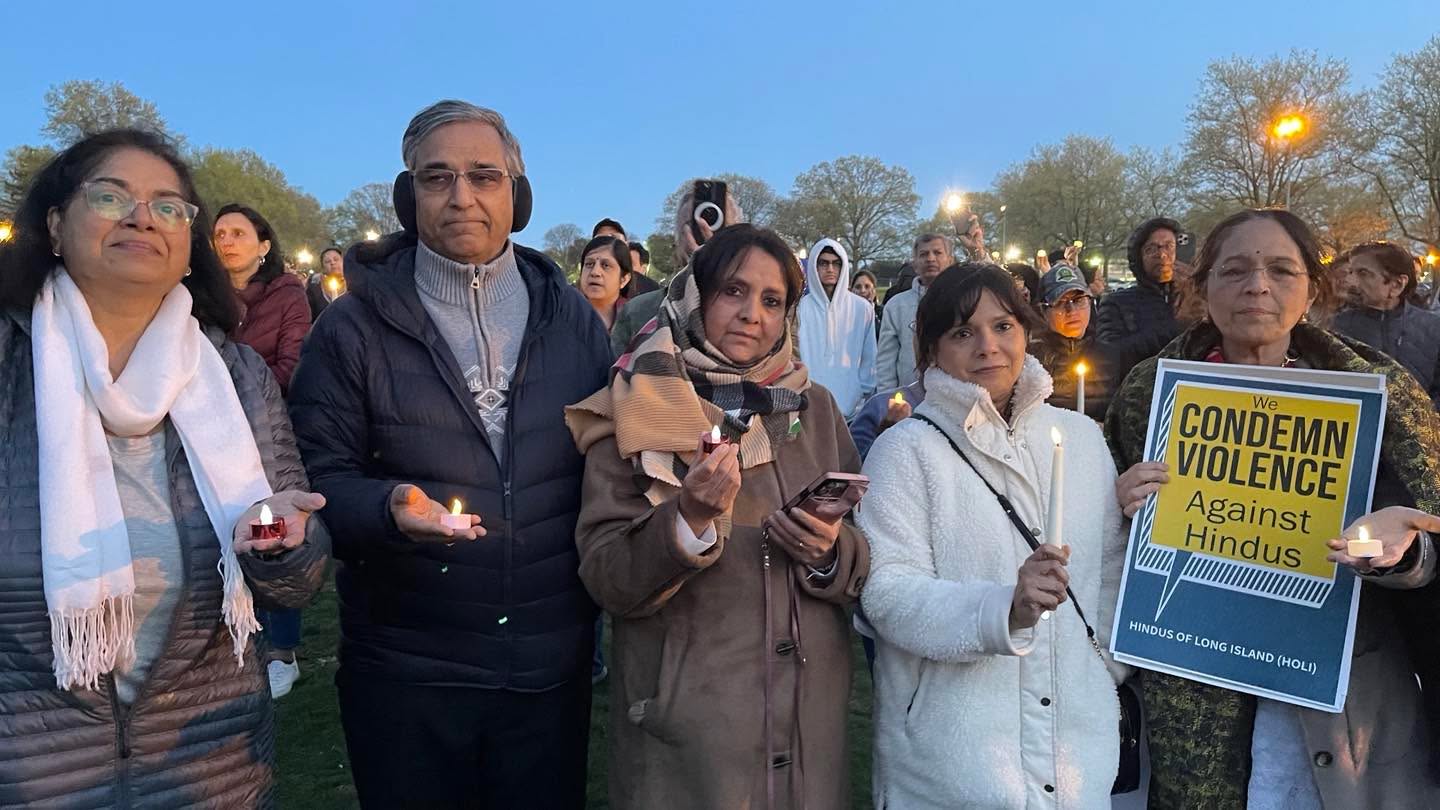 Candlelight vigil in Long Island - April 27th 2025 at Eisenhower Park #HOLIEVENT #holinewyork #hindusoflongisland #phalgamkashmir #standagainstterror