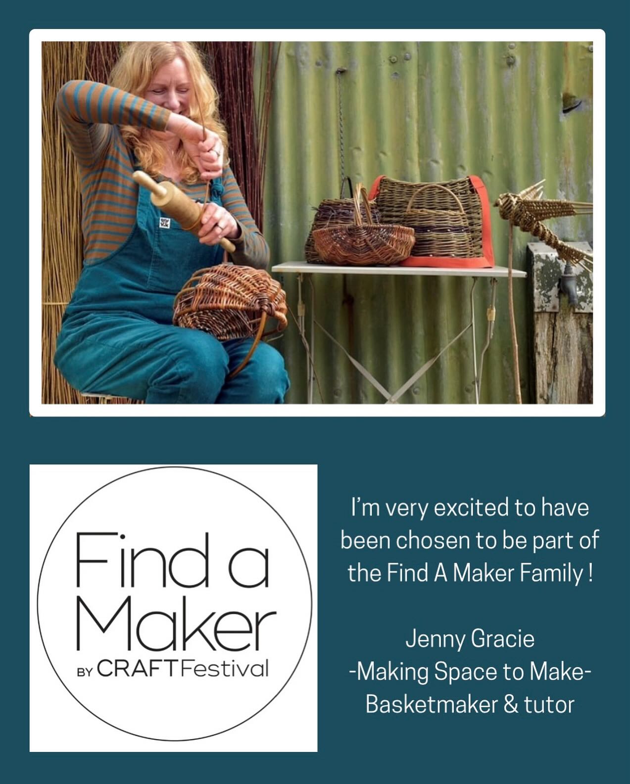 Hello, It’s #findamakerweek this week with the @find.amaker family and I’m delighted to be joining for the first time as a newly selected member 🙂👋🏻
Today’s prompt is ‘My Story’ , so here I am. If you know me already, thanks for sharing my journey so far, and if you’ve just found my account, Hello and welcome to my basket world!
So, I’m Jenny Gracie, a basketmaker, and I began to dream up my business, ‘Making Space to Make’ around 5 years ago. Although working full time with willow is relatively recent, I am a maker through and through. I like to think if I was a stick of Blackpool rock that ‘maker’ would be written in the middle! I have fascination for materials and craft and have dabbled with a many over the years but willow and basketry have become my focus and companion ever since discovering it growing in my garden over two decades ago. Here’s a few reasons why I do what I do..
🌱I love that I can grow my materials, willow and hazel, at home
🌱I love that it has a seasonal cycle which keeps me connected to my environment
🌱I love that basketmaking has the longest history, and that I can preserve those techniques by leaning them and passing them on
🌱but I love that I can also play with them and bring them into contemporary use and mix with other materials 🙂
🌱I love that it’s an incredibly sustainable craft
🌱It needs hardly any fancy tools
🌱it creates a wonderful community of basket lovers(polite version of basket nerds) who all understand each other’s excitement of a new technique 🤣
🌱The making process is impossible to rush so you have to accept you love a slow craft and slow down accordingly
🌱 I love the ‘3 d ness’, sounds funny and I know, it’s slow but it still grows in front of you, giving immediate feed back and thats really cool.
🌱I love that I know so much about basketry, but that there is so much more to know, I’ll never run out of thing to learn or experiment with.
🌱I love that I now have a wide range of workshops to offer those keen to learn more. This feeds me, those who join me and helps keeps basketmaking alive.
There so much more I could say, but join me tomorrow for the next prompt , ‘A day in my life’ 🙂