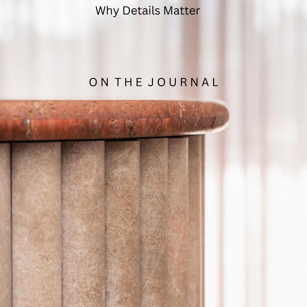ON THE JOURNAL…. Why Details Matter
Design is a sensory dialogue—an alchemy of texture, tone, and tension.
At The Escapist & Co, every detail is a sentence in the visual narrative. Sculpted. Layered. Felt.
Because unforgettable spaces are not made, they are composed. #InteriorDetails #DesignWithIntention
#LayeredInteriors #SensoryDesign
#ElevatedSpaces #QuietLuxury
#InteriorAlchemy #IntentionalLiving
#TheEscapistandCo #InteriorsThatFeel https://www.theescapist.co/post/why-details-matter