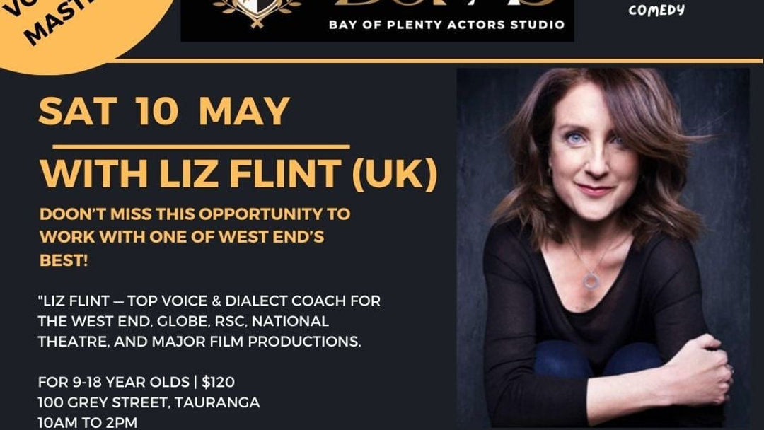 Just announced! 🎉
Join us for the VOICE WORKSHOP W/ LIZ FLINT!
Dont miss this amazing opportunity to work with one of the best in the industry!
🗣️ A chance to enhance your vocal skills with an expert, for all performers and non performers.
www.bopas.co.nz or info@bopas.co.nz - to register!
#VoiceWorkshop #LizFlint