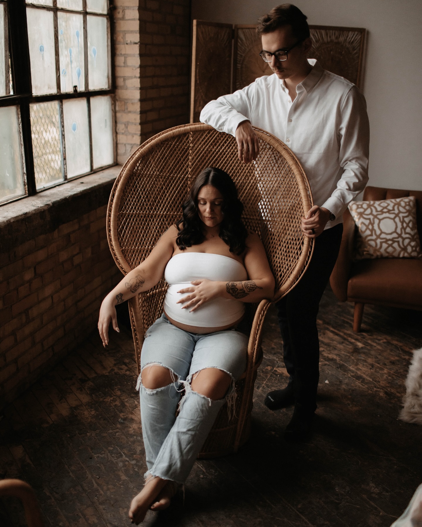 their height difference is pretty much the same when she’s standing, too.
last baby!!