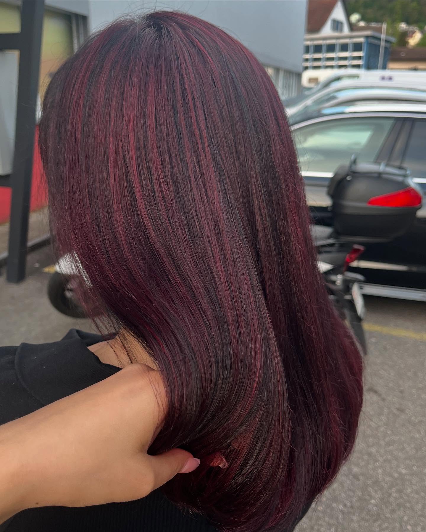 Cherry hair 🍒🥤 @perfectstyle.hair