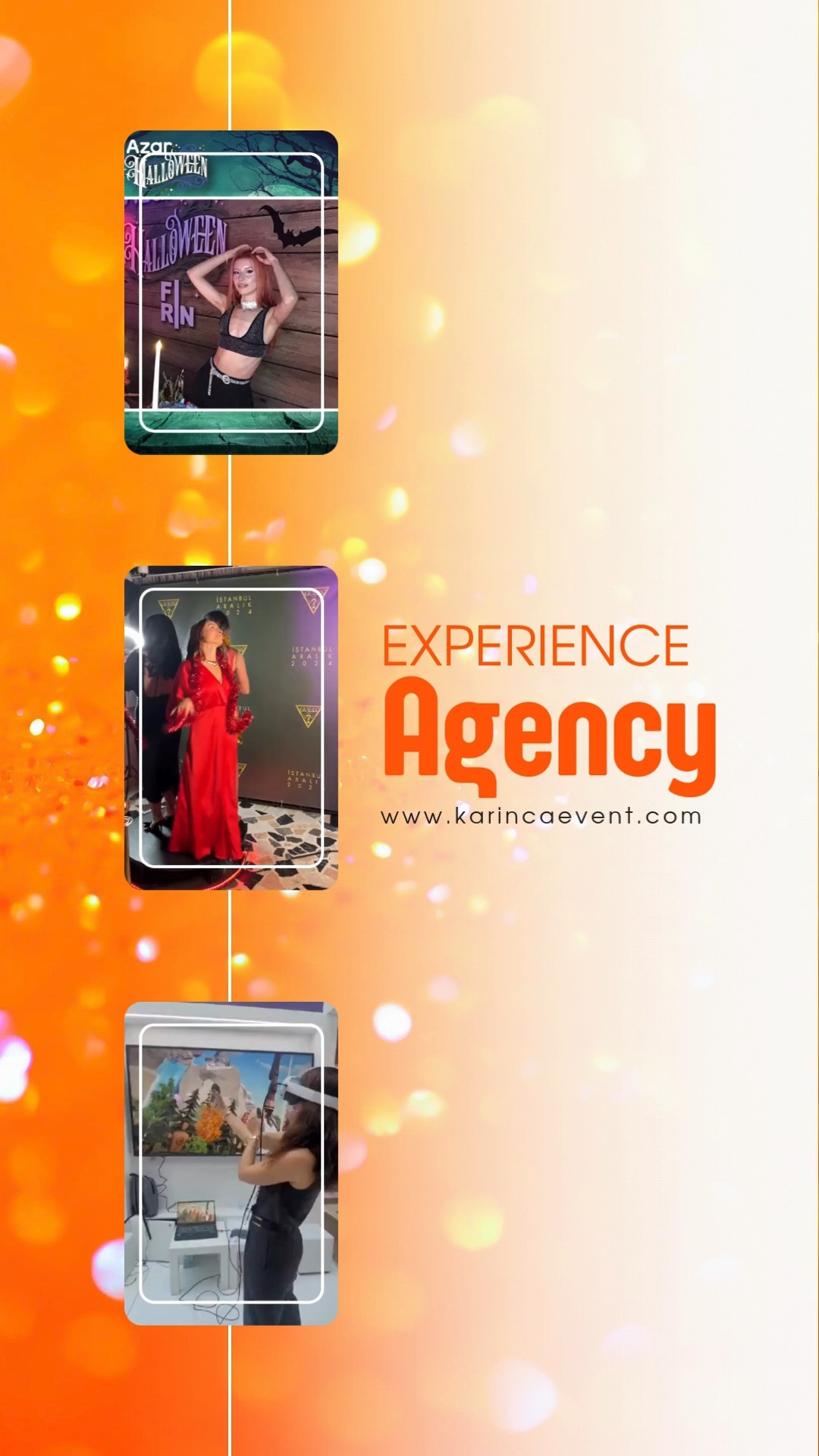 360° Video Booth’tan VR deneyimlerine, Green Screen Fashion Room’dan SelfiBooth’a kadar…
KarıncaEvent ile her etkinlik, sahneyi katılımcının merkezine alır. 🎥💫
🪞 Mirror Booth
📸 Selfibooth
🎮 Sanal Gerçeklik (VR)
📰 Green Screen Magazine Cover
👠 Fashion Room
🎞️ GIF Booth
🎯 Etkileşim, eğlence ve teknoloji bir arada!
Etkinliğinizi unutulmaz bir deneyime dönüştürmek için buradayız.
📩 Şimdi bizimle iletişime geçin, markanızı sahneye taşıyalım.
https://www.karincaevent.com/eventlab