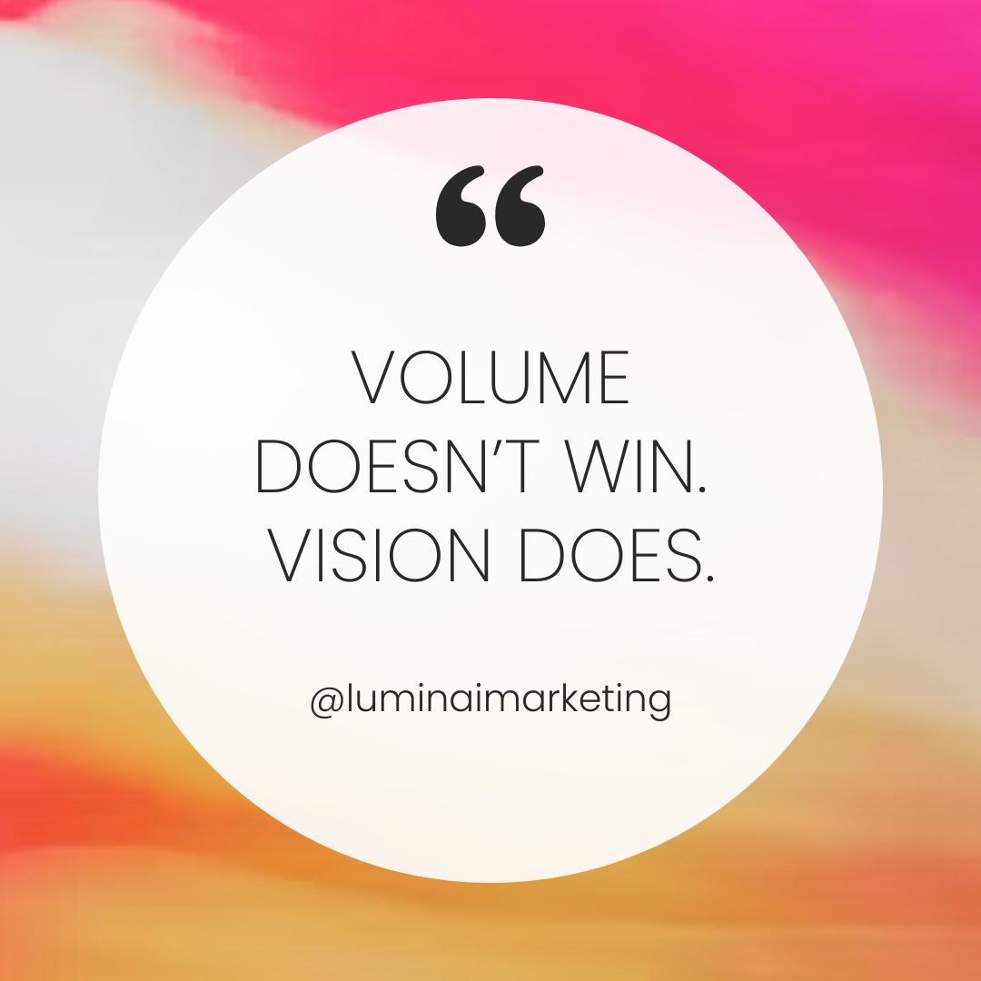 Too many businesses sprint into paid ads or a shiny website rebrand without asking the one question that actually matters:
đ Does this align with our bigger goals?
The truth? Most treat marketing like a checklist:
âď¸ More emails = more bookings
âď¸ New agency = instant revenue boost
(And sure, you might see a blip of results... before youâre right back where you started. Frustrated. Burned out. Wondering why.)
Real success isnât about doing more marketing.
Itâs about doing the right marketing, at the right time, in the right places, for the right reasons.
The brands that win are the ones who treat marketing like a living, breathing extension of their strategy â not a box to tick at the end of the quarter.
If your marketing isnât building the future you actually want, itâs just busywork in a fancy outfit.
Are you investing in marketing that builds the future you want, or just staying busy?