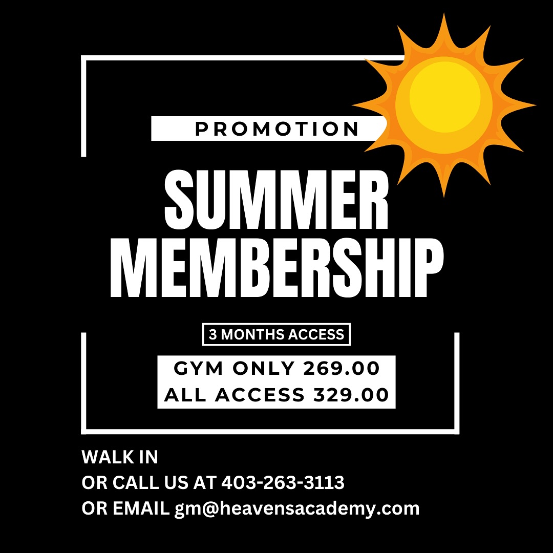 Hey The ACADEMY team,
Summer is right around the corner ☀
We are kicking off our 3 month summer membership special for a limited time starting May 1st.
Gym Only Membership - $269
All Access Membership - $329
Come purchase a membership if you’d like to have 3 months of sweat, strength and serious results!
#theacademygym #calgaryfitness #yycfitness #summerfit #summerfitness #calgarygym #summerfitnesschallenge