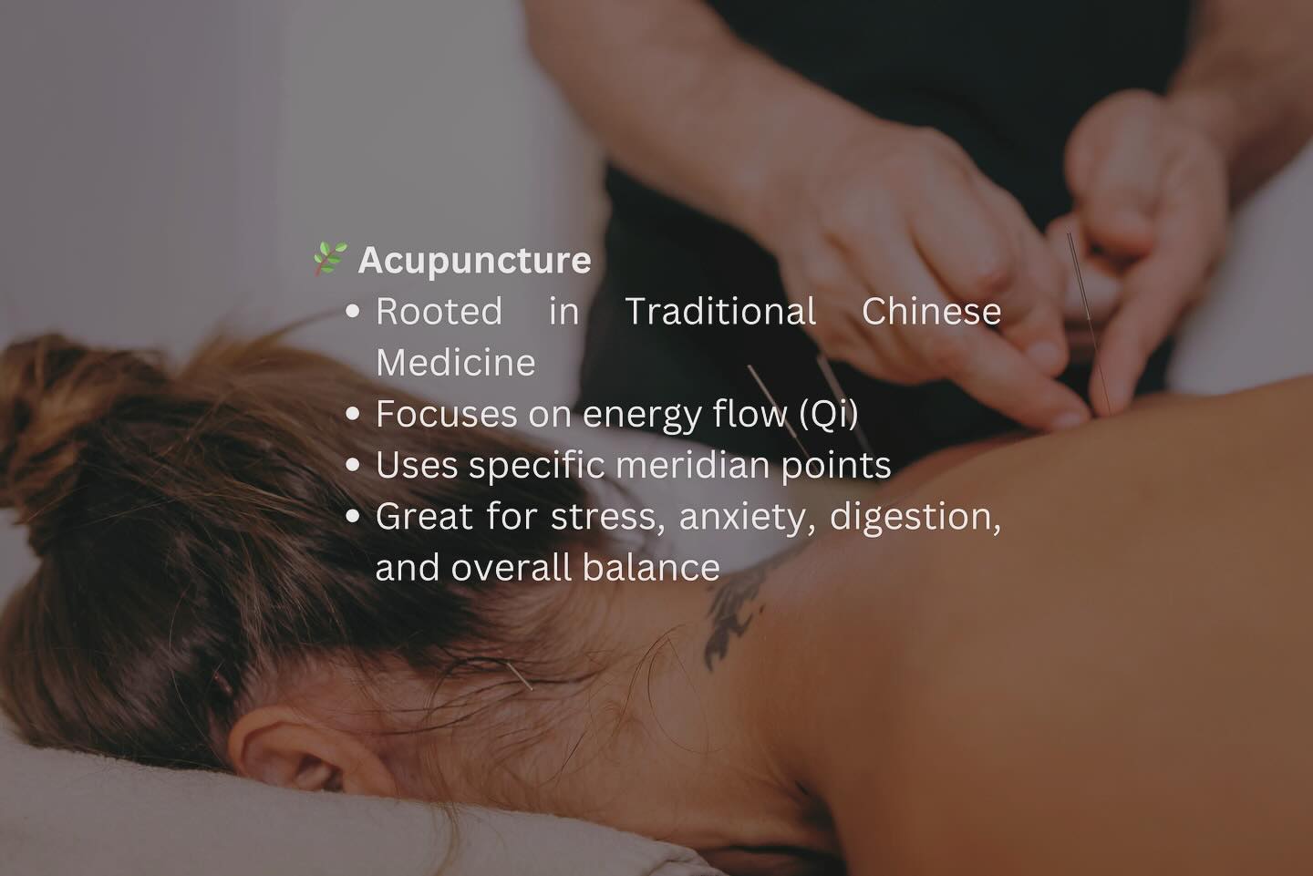 💭 Dry Needling vs. Acupuncture — What’s the Difference?
They may look similar, but they work in different ways:
🌿 Acupuncture
• Rooted in Traditional Chinese Medicine
• Focuses on energy flow (Qi)
• Uses specific meridian points
• Great for stress, anxiety, digestion, and overall balance
💪 Dry Needling
• Modern, science-based technique
• Targets trigger points in muscles
• Focuses on pain relief + muscle release
• Common in physiotherapy + sports recovery
🌀 Both can be powerful healing tools — it just depends on your goals and your body.
📍Still not sure which one is right for you? Let’s chat — we’ll guide you to what fits best. 💬
#DryNeedling #AcupunctureExplained #AndoWellness #PainReliefTools #MuscleRelease #TriggerPointTherapy #EasternMedicine #ModernTherapy #HealingNaturally #WellnessEducation #HolisticCare