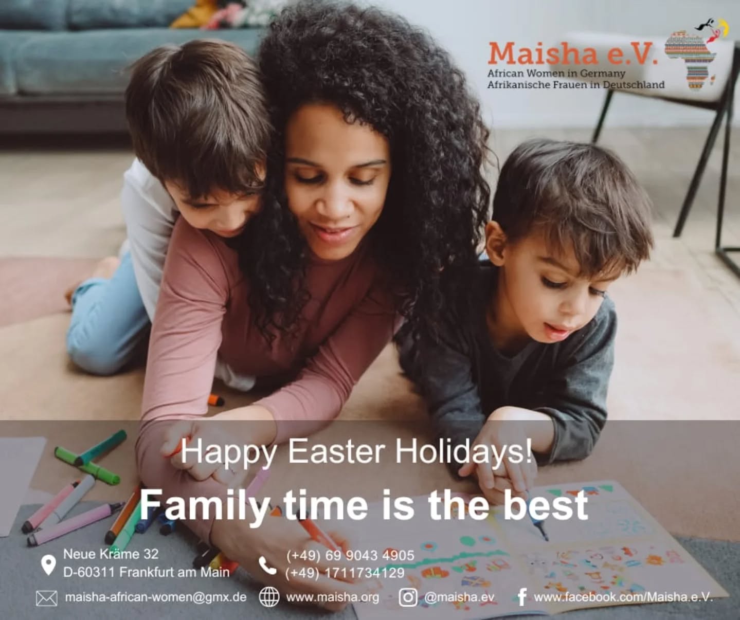 Wishing you peaceful and joyful Easter holidays filled with hope and togetherness!
✨🐣🌸
Wir wünschen euch friedliche und freudige Ostertage voller Hoffnung und Gemeinschaft!