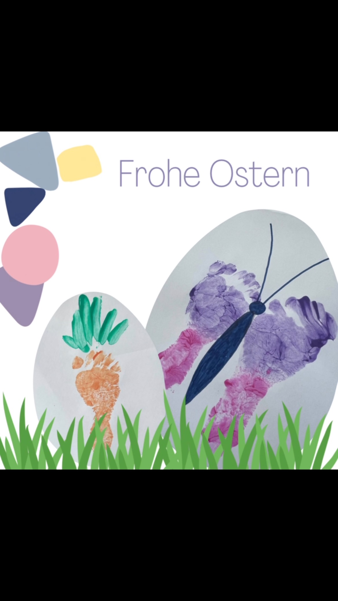 #Ostern #froheostern #konfetti #konfettimeerbusch #elternkindkurs #fußabdruck #osternmitkindern