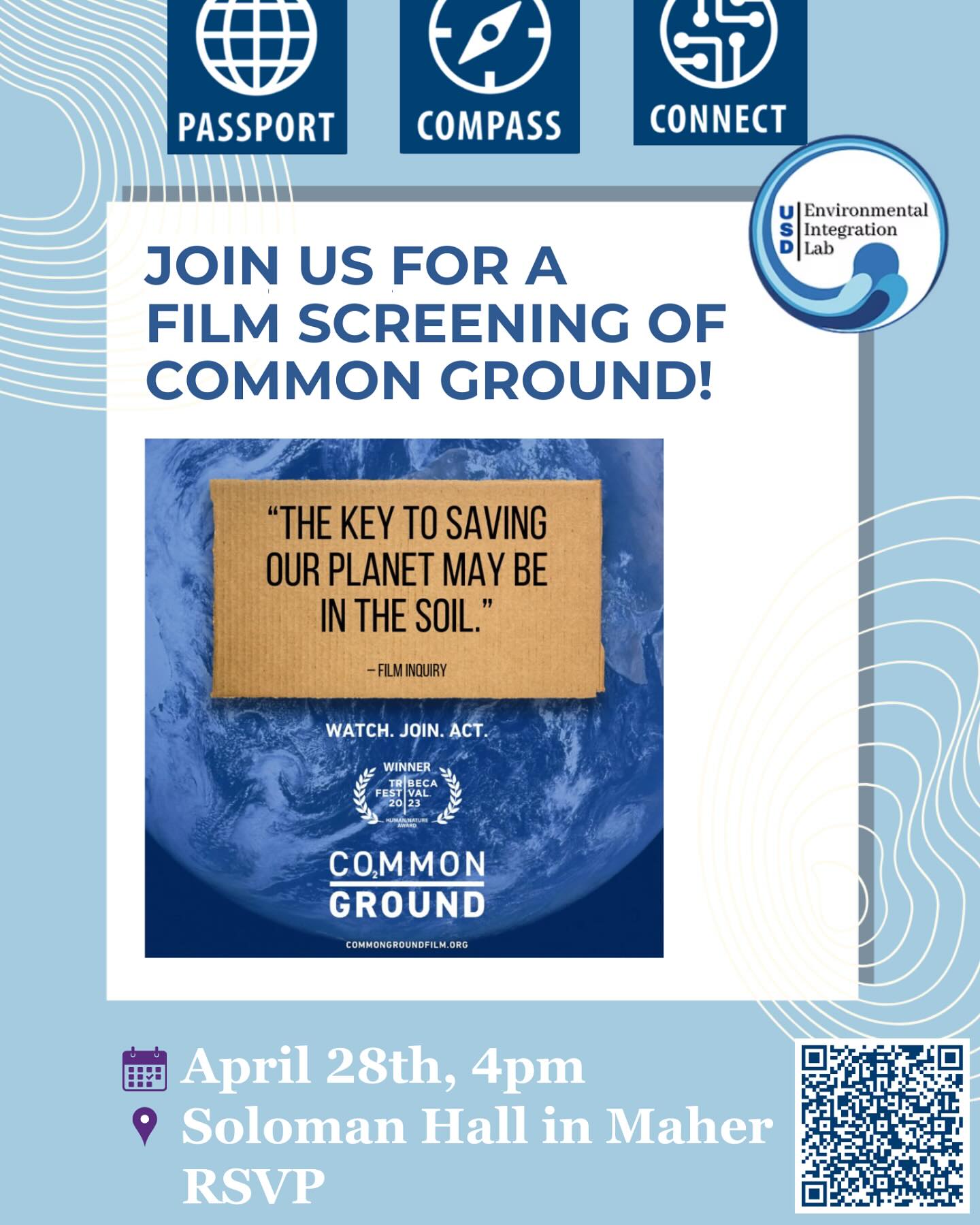 Join the EIL for the Screening of Common Ground on April 28th, at 4pm in Salomon Hall. #sustainablity #regenerativeag #commonground