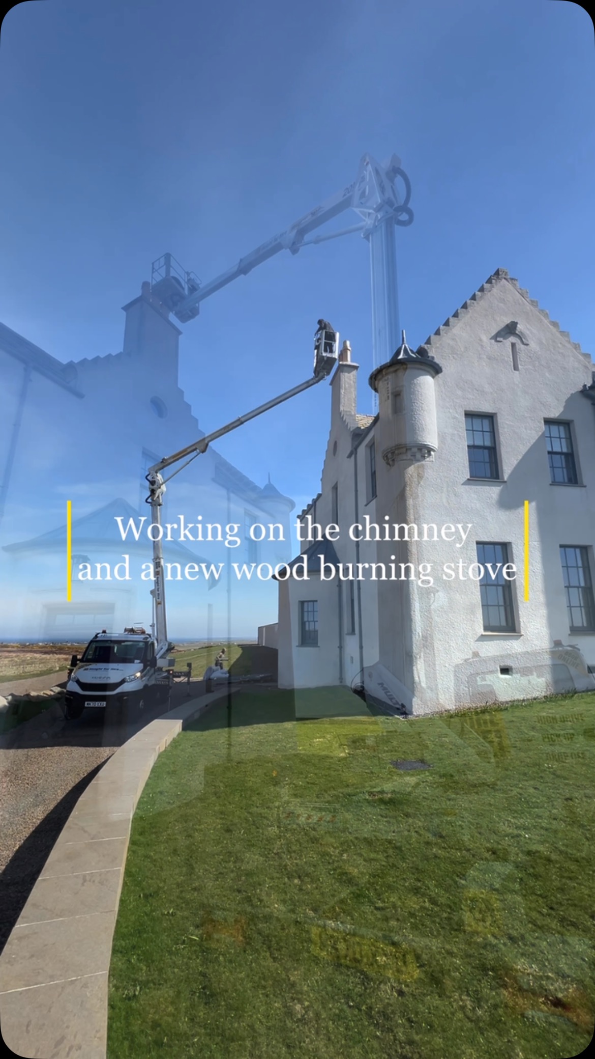 Our new wood burning stove being installed last week. The house is warm as is with underfloor heating throughout but the crackling of a real fire with a dram and good friends can’t be beaten.