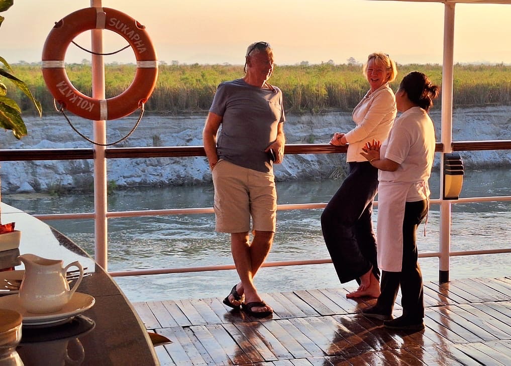 Our longtime ship crew are the heart of who we are - true ambassadors of our company, our rivers, and our home that we #lovewithabncruises ⚓️ #assambengalnavigation
.
.
.
#brahmaputrarivercruise #rivercruiser #smallshipcruiseline #expeditioncruising #smallshipbigadventure #shipcrewlife #smallshipbigheart #northeastindiatravel #gangesrivercruise