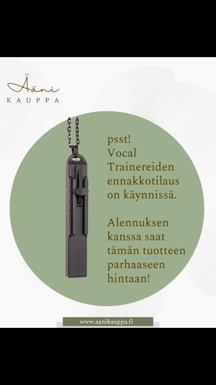 Hyvää maailman äänipäivää! 💐
Tänään Äänikaupan tuotteet -15% hintaan koodilla ÄÄNIPÄIVÄ 💚💛💚
Ps. Vocal Trainereiden ennakkotilaus on auki tämän viikon, tänään saat tuotteen parhaaseen hintaan!!
