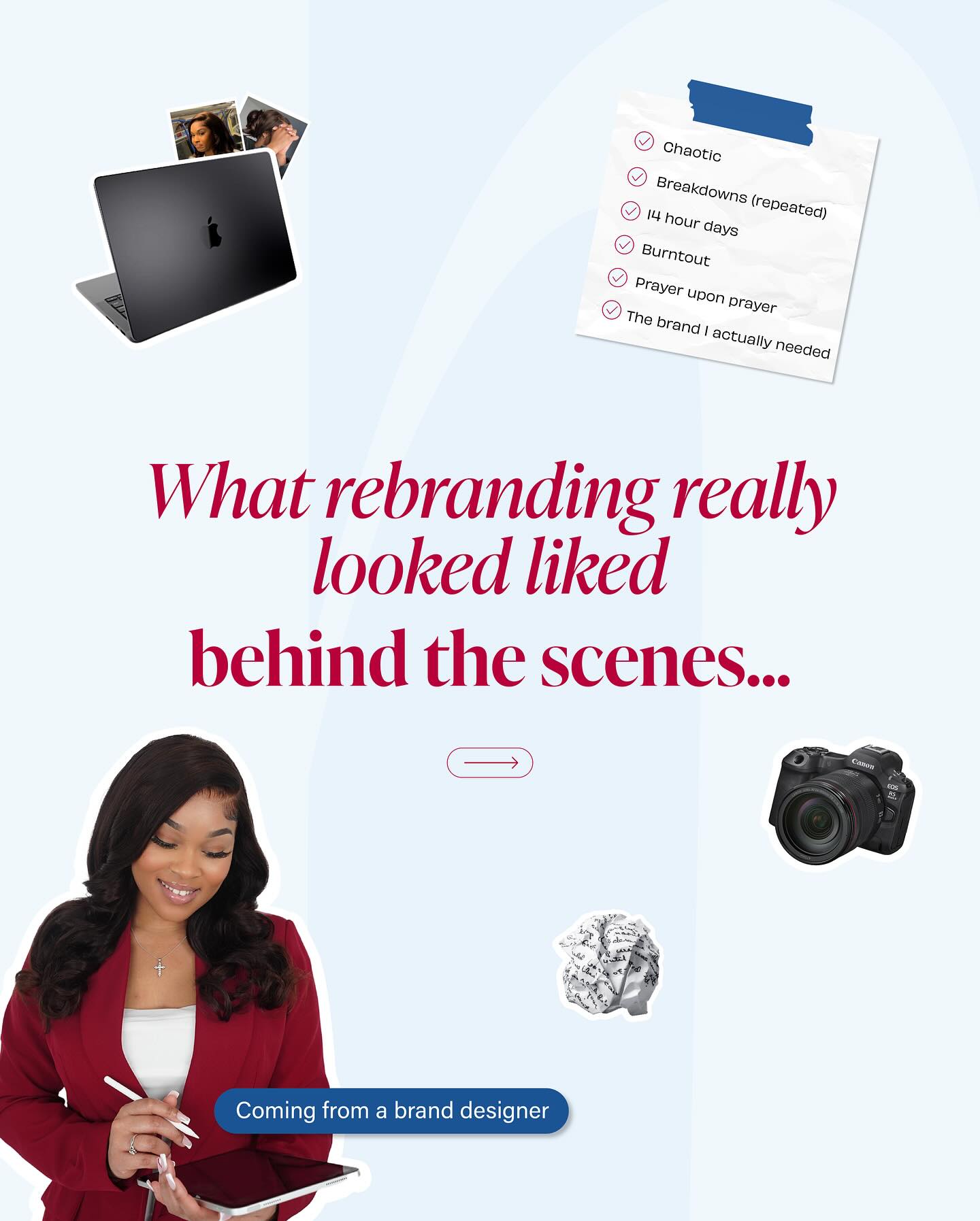 Rebranding my own business was a humbling experience…
But it made me a better Brand Designer! Going through it myself, hit differently.
I can fully understand the overthinking, doubt and the pressure to just “get it right” because I felt it all!
Even as a brand designer who’s been doing this for 4 years, I second-guessed things I usually decide in minutes for my clients.
That alone shifted how I show up!
At one point, I even put my own preferences first over strategy, I really had to check myself at that point😅
But going back to my own process reminded me, it works!
Strategic, psychology driven branding really is a game changer, and I’m glad I gave my own process a test run😆😆
This rebrand stretched me, but also realigned me! And now I get to show up with a brand that actually feels like me!🥳🥳
#rebranding #branddesigner #branding #rebrand #brandstrategy #relaunch