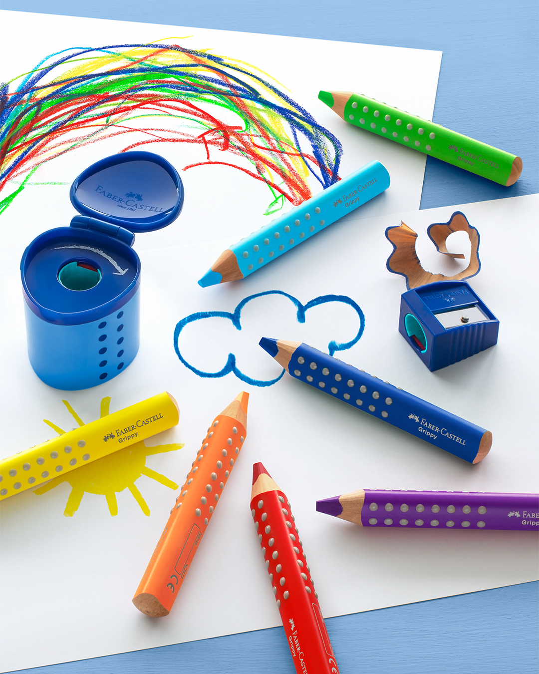 BRANDNEU: Die Grip Familie von Faber-Castell hat Zuwachs bekommen!! 👀 Der Grippy ist daaaaaa! 🤗❤️ Konzipiert ist er für die kleinsten Künstler*innen ab 2 Jahren. 🎨 Jetzt bei uns entdecken! #FaberCastell