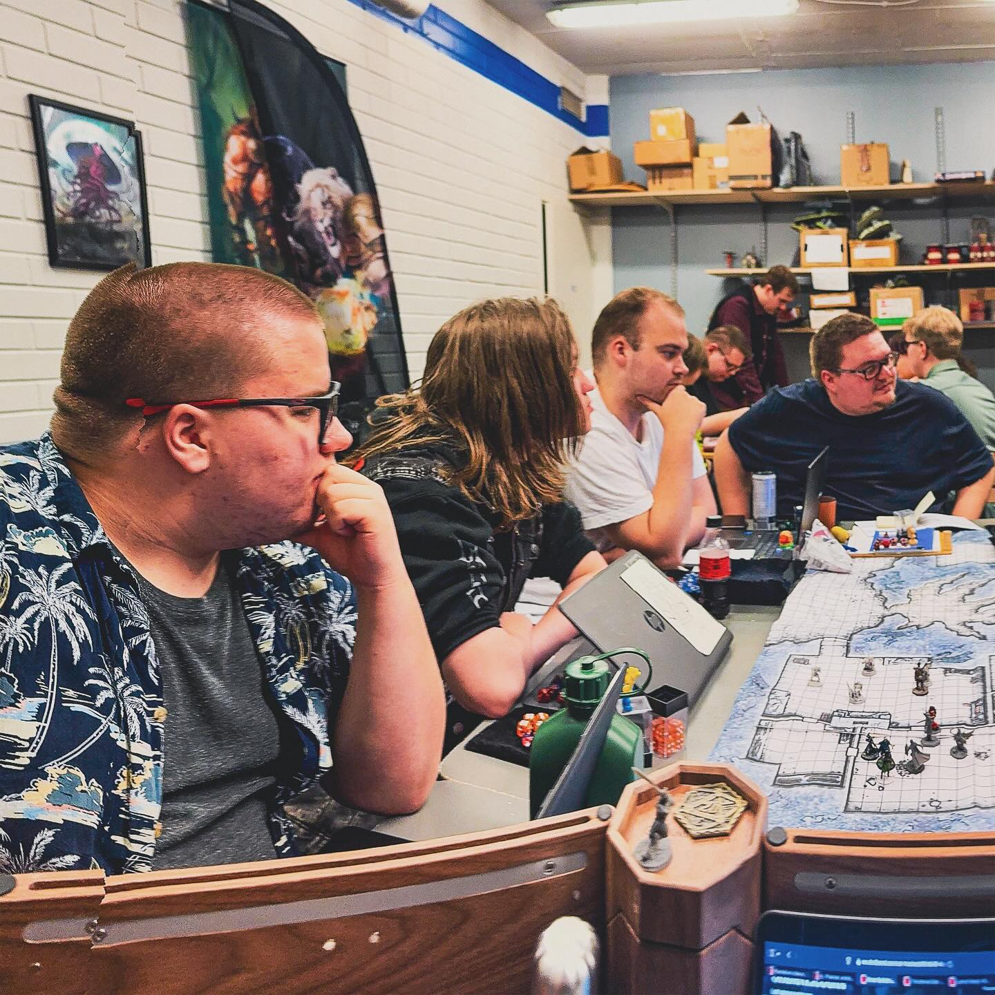 In the sweltering heat of the deep tunnels, our adventurers found a chained humanoid—revealed to be a chain devil, hungry for souls. A brutal fight erupted, chains flying, flesh tearing—but the fiend was banished.
As the party sought to exit, curiosity pulled them to a duergar forge, where unopened doors hid a horde of crystal-infested duergar zombies. A quick, nasty battle later… nothing but rusted iron.
After hours underground, they emerged into the daylight of the Star Metal Hills and made their way to Phandalin. But the village had changed—fungal scales growing on walls, the sky grey, and panic spreading. Three villagers were in a rage—two didn’t survive the encounter.
The threat was far from over. Goblins had returned, abducting townsfolk into a massive sinkhole beneath the old tavern. With the townmaster gone, only Sildar Hallwinter stood to rally order. The party vowed to descend and find the missing.
Below, the silence stretched for hours—until four grotesque, brainlike floaters attacked, lifting adventurers into the dark to devour them. Fireballs flew. It was nearly their end, but they survived.
During a much-needed rest, something enormous approached their camp… and it was hungry.
#dnd #dnd5e #dungeonsanddragons #dungeonsanddragons5e #dungeonsanddragons5thedition #phandelverandbelowtheshatteredobelisk #adventurersleague #phandalin #farrealm #swordcoast #faerun #faerûn #dungeonmaster #gamemaster #dmlife #dungeonmasterlife #gmlife #gamemasterlife